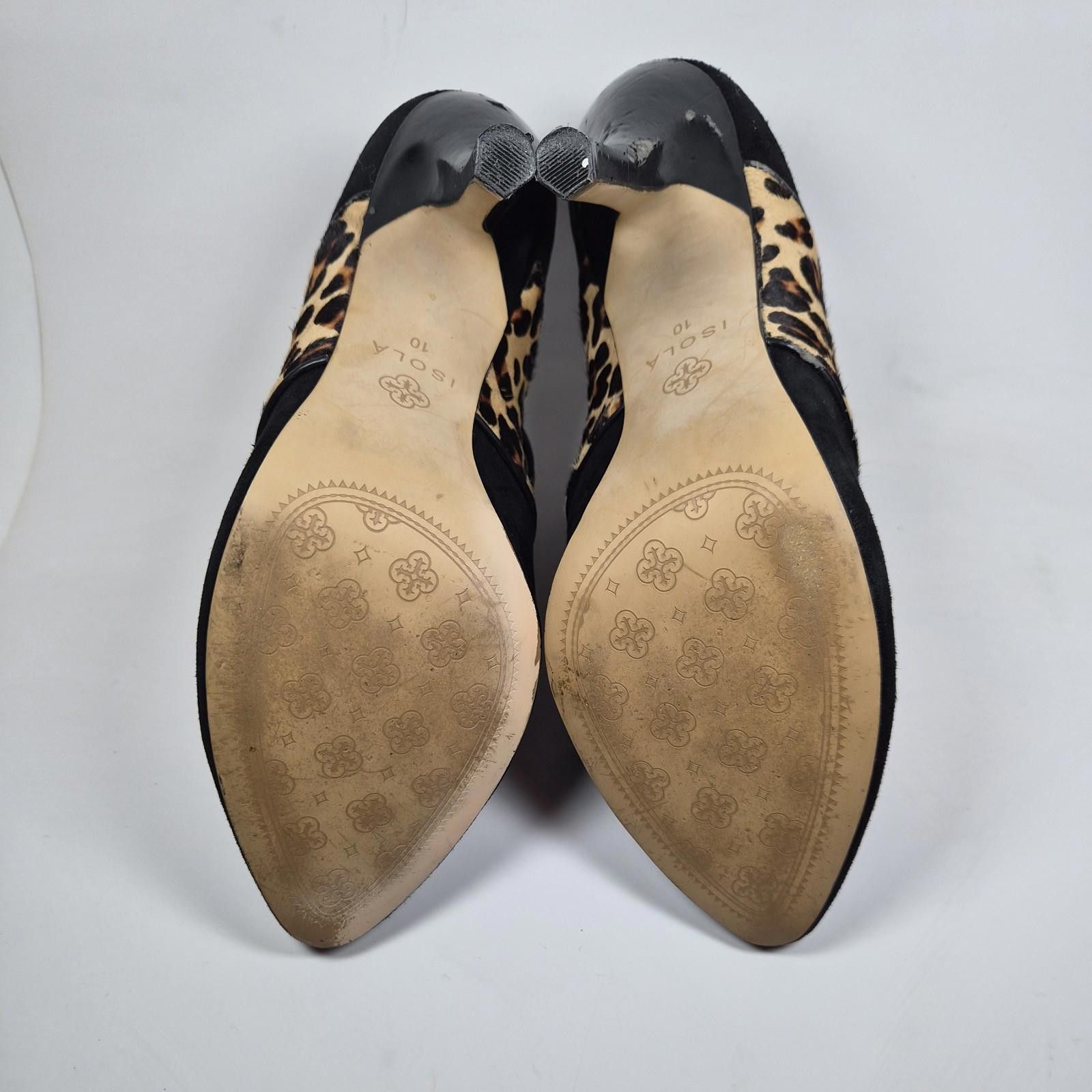 Stone Island Isola Pumps Heels Shoes 10 Leopard Isabel Black Opals Suede Size US 10 / IT 40 - 6 Thumbnail