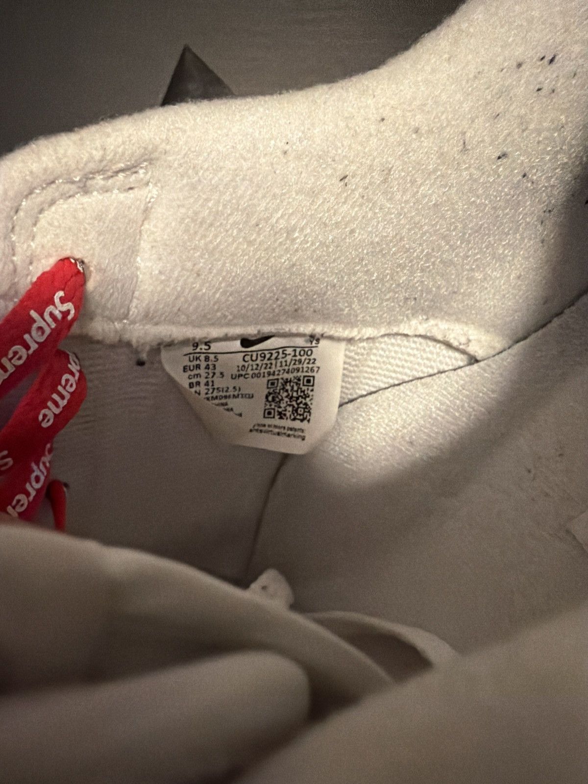 Nike × Supreme Nike X Supreme Air Force One White Size US 9.5 / EU 42-43 - 6 Thumbnail