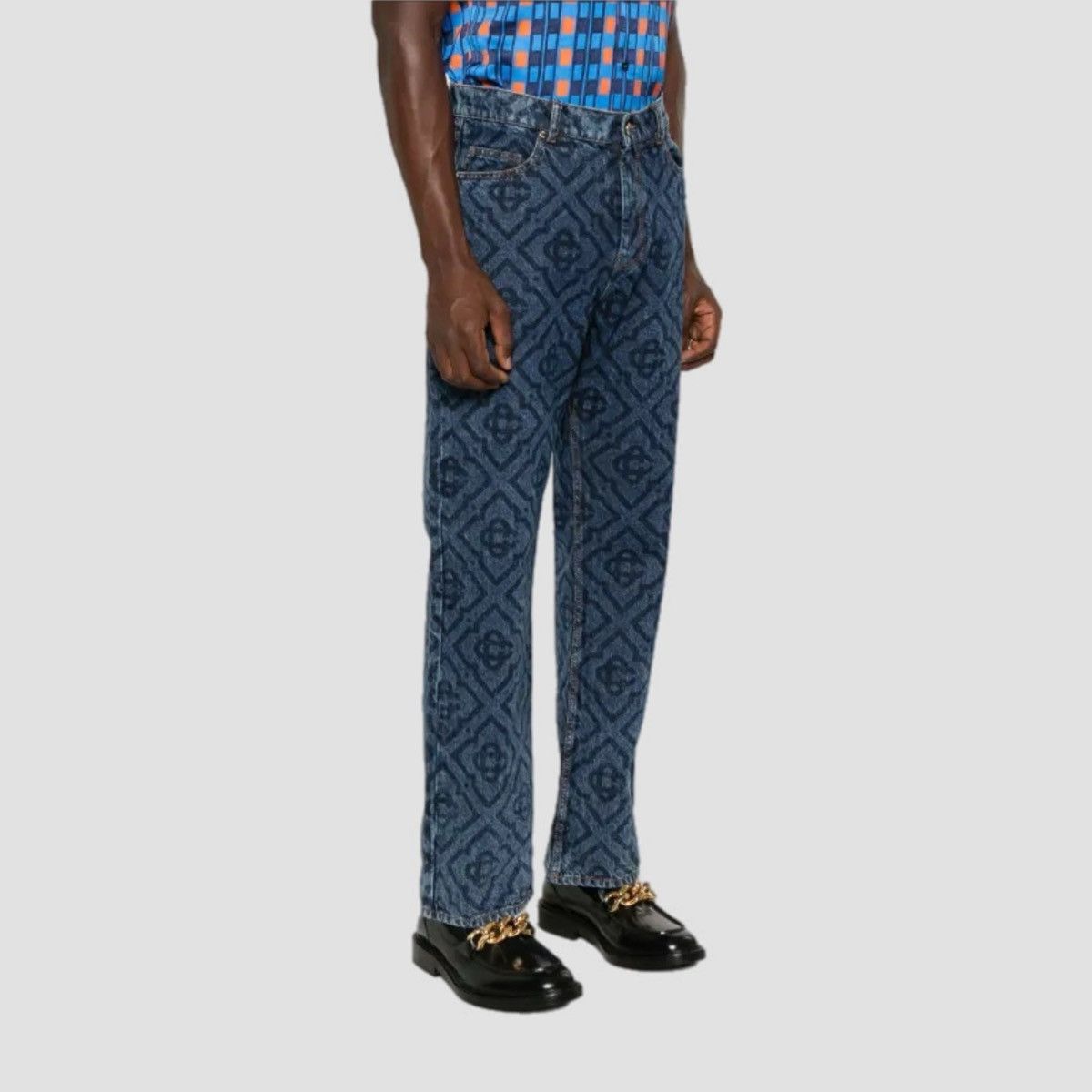 Casablanca Casablanca Laser Monogran Denim Jeans Size US 32 / EU 48 - 4 Thumbnail