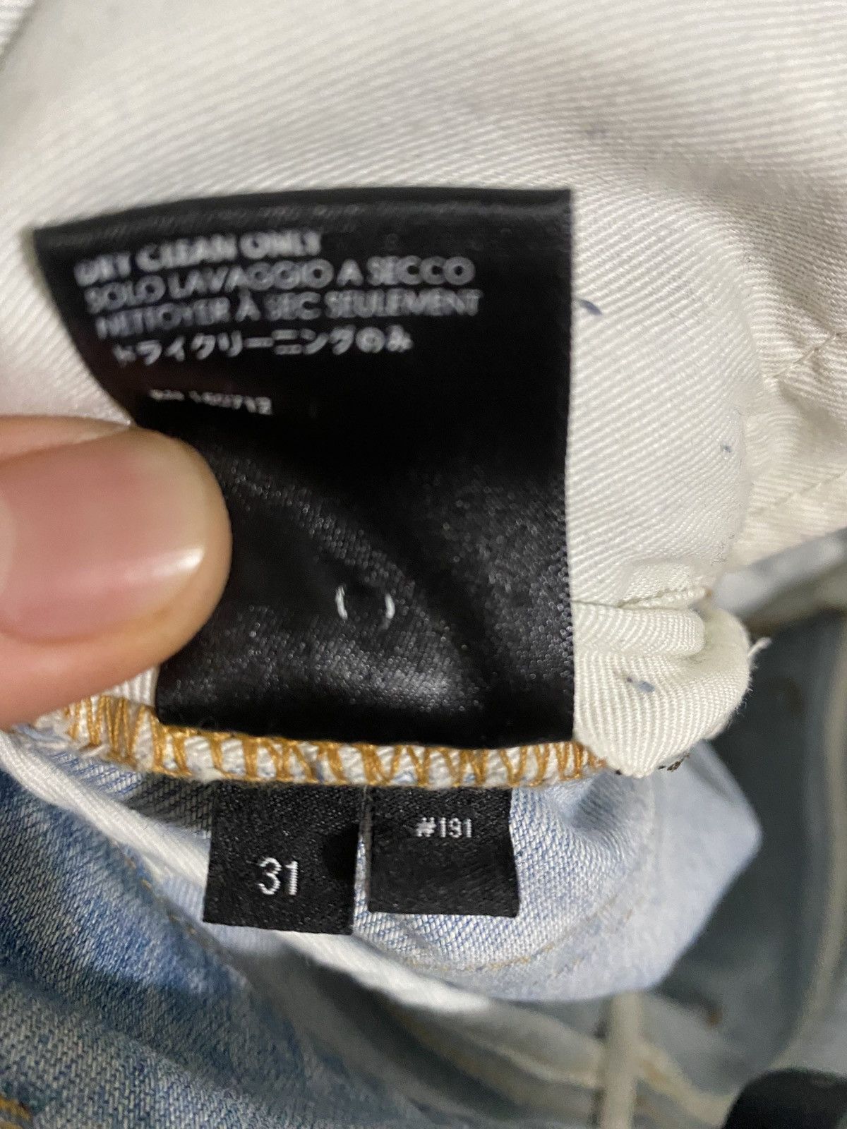 Amiri Amiri Super Light Indigo Broken Knee Size US 31 - 5 Thumbnail