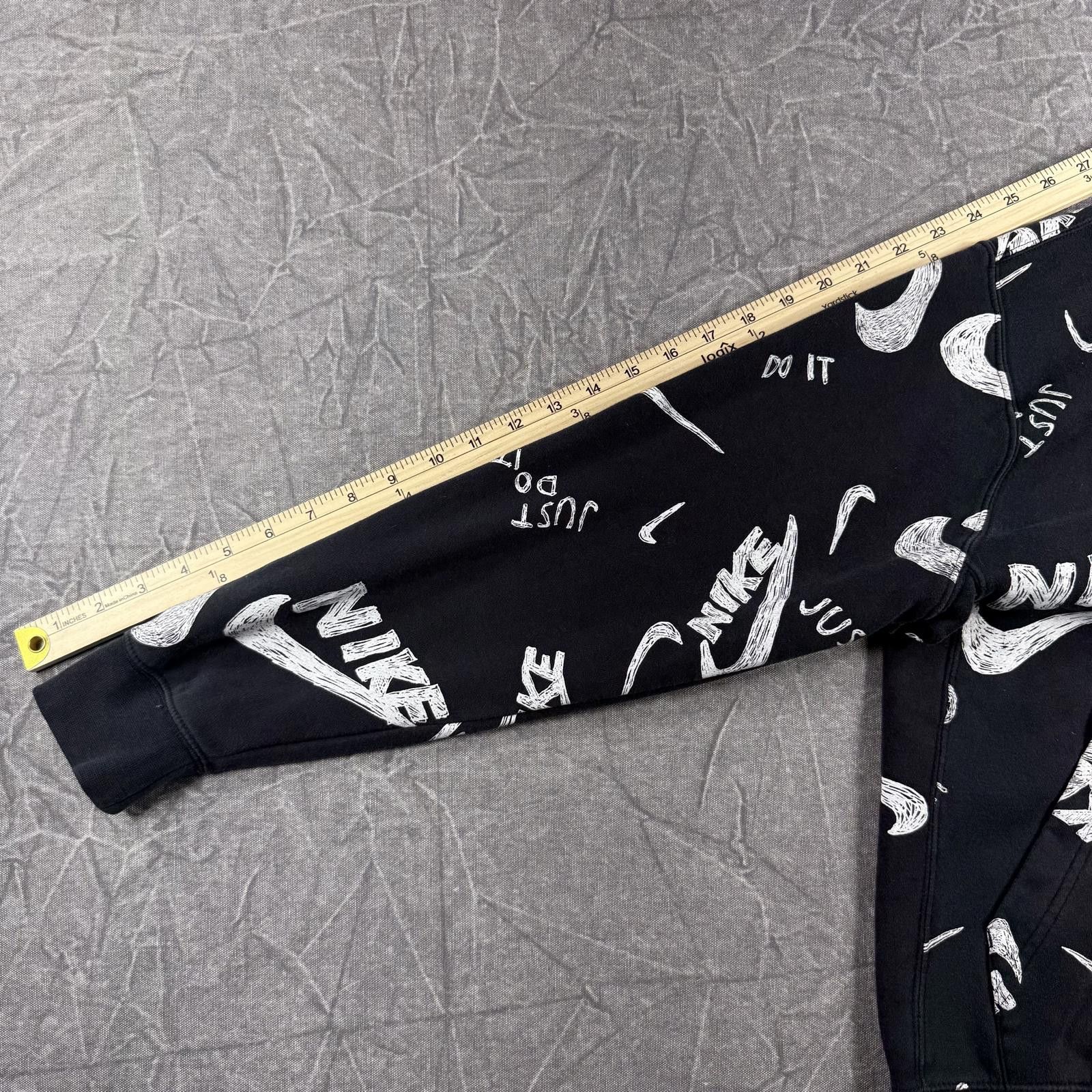 Nike Nike Sweater Men's S Black All Over Print Hoodie Size US S / EU 44-46 / 1 - 5 Thumbnail