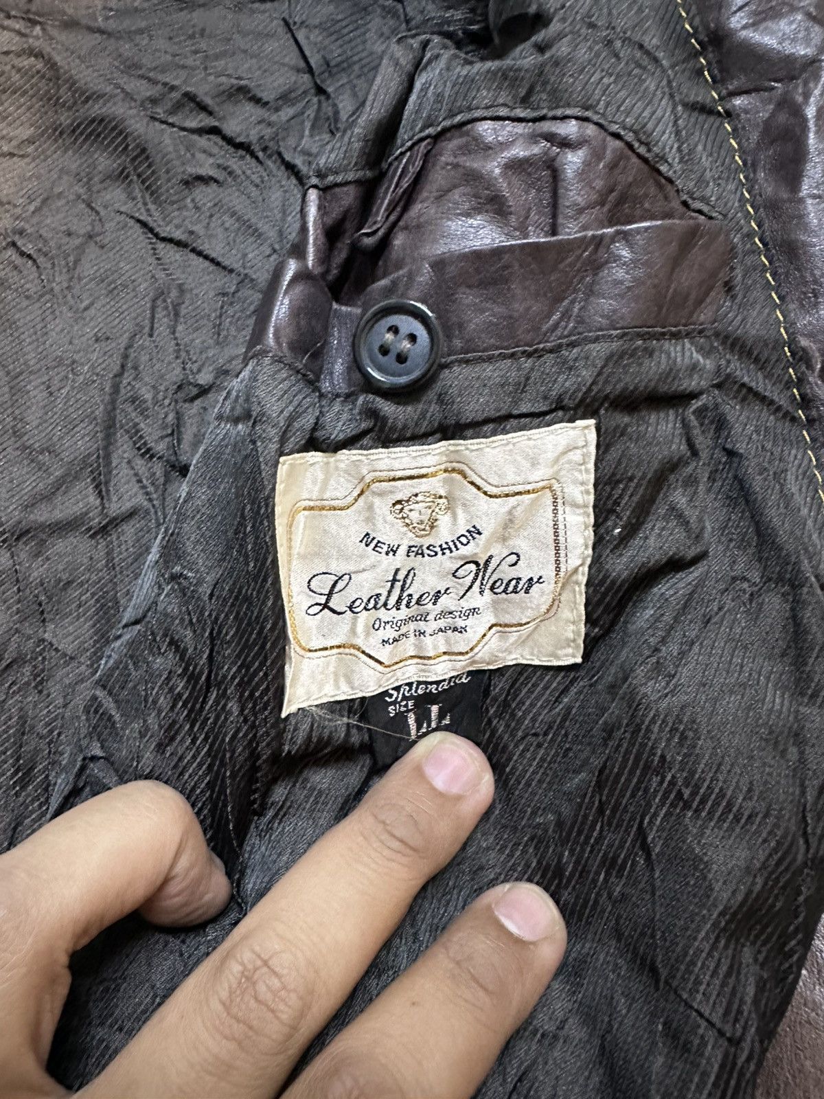4GSELLER Vintage Japanese Brand Leather German Style trenchcoat Size XL / US 12-14 / IT 48-50 - 12 Thumbnail