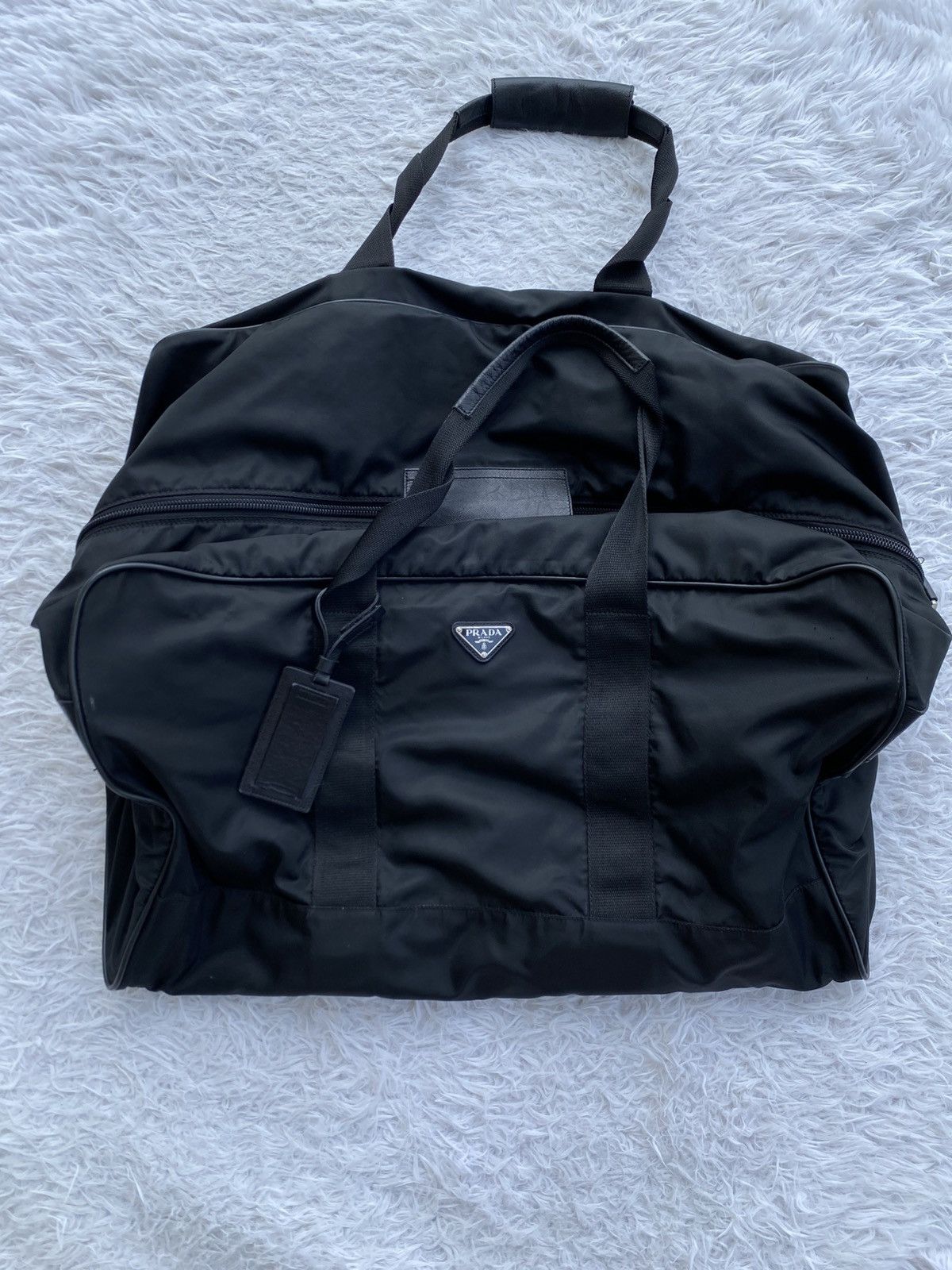 Prada PRADA Duffle Travel Carry Handbag Shoulder Bag Black Nylon Size ONE SIZE - 25 Thumbnail