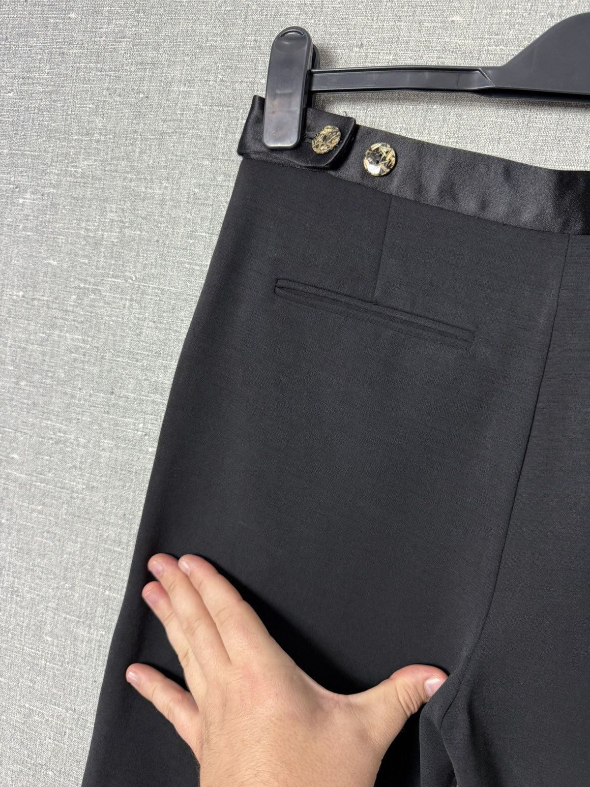 Alexander Wang Alexander Wang Black Cropped Trousers Pants Wool & Viscose Size 26" / US 2 / IT 38 - 14 Thumbnail