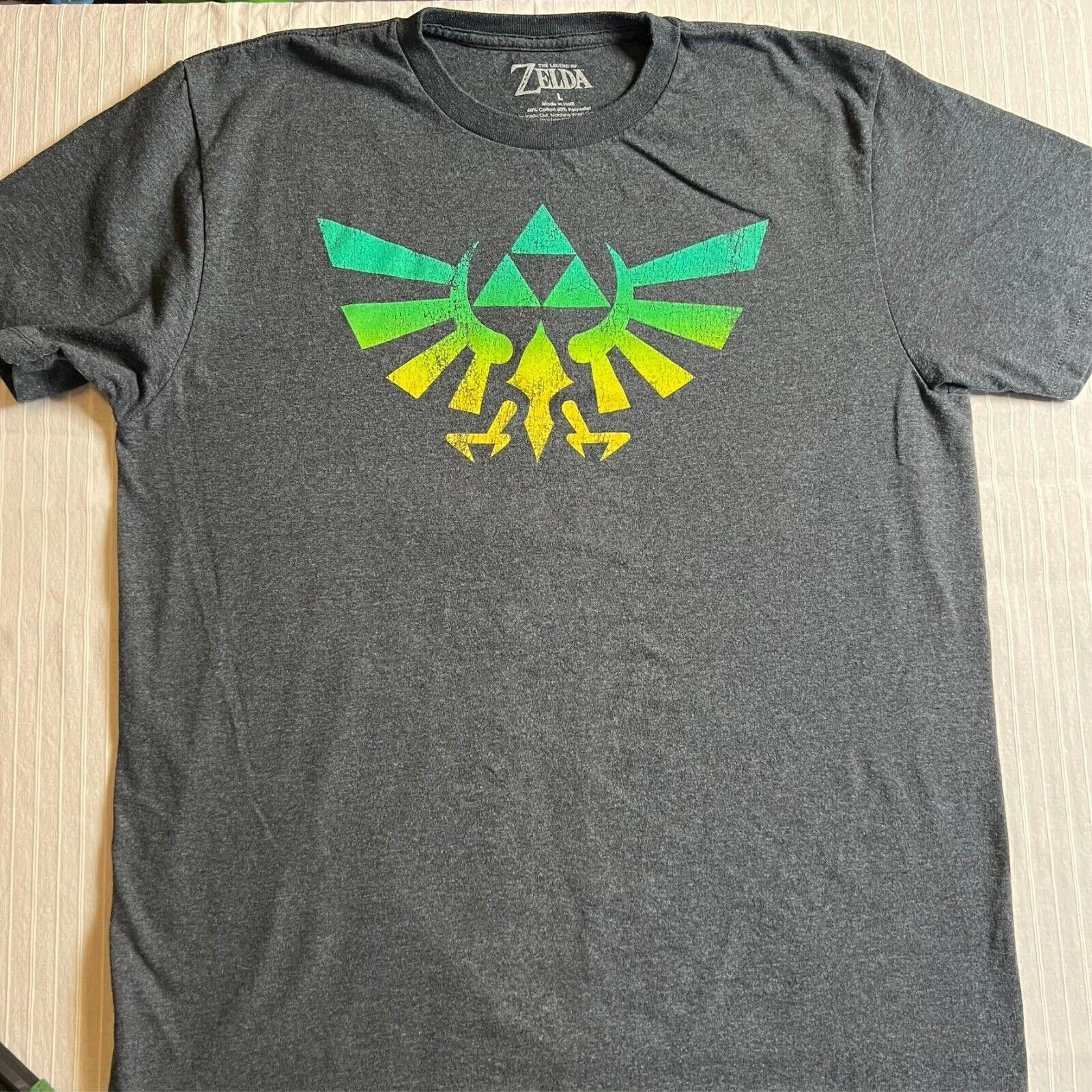 Nintendo Legend of Zelda Triforce Men's T-Shirt Size L Gaming Tee Size US L / EU 52-54 / 3 - 1 Thumbnail