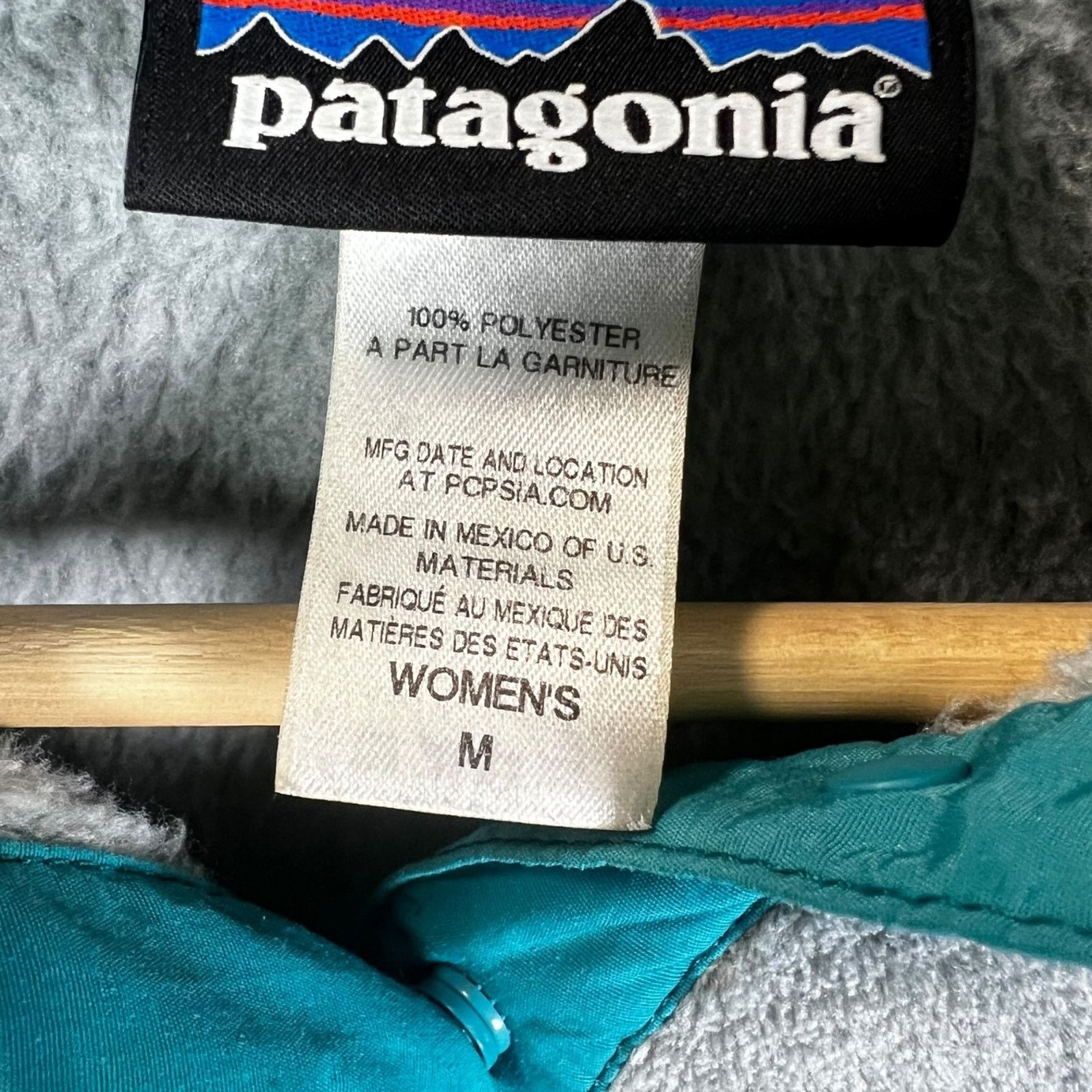 Patagonia Patagonia Gray Teal Women M 1/4 Zip Pullover Polartec Fleece Size M / US 6-8 / IT 42-44 - 4 Thumbnail