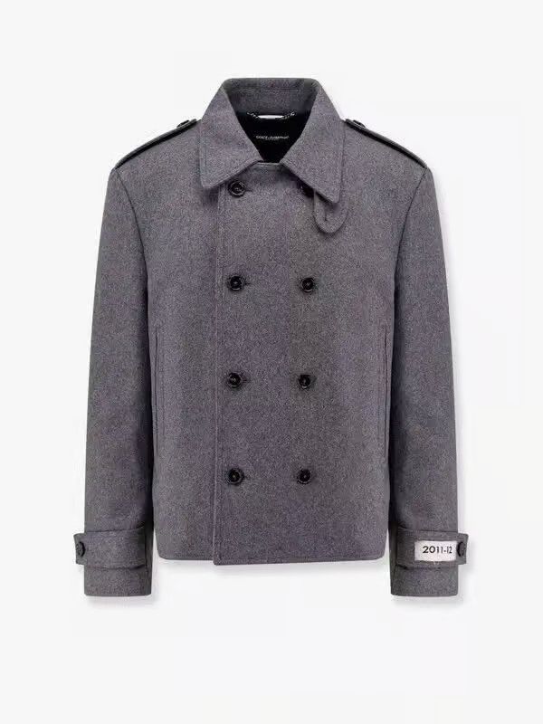 Dolce & Gabbana o1s22i1n0225 Double-breasted Jacket in Grey Size US M / EU 48-50 / 2 - 1 Thumbnail