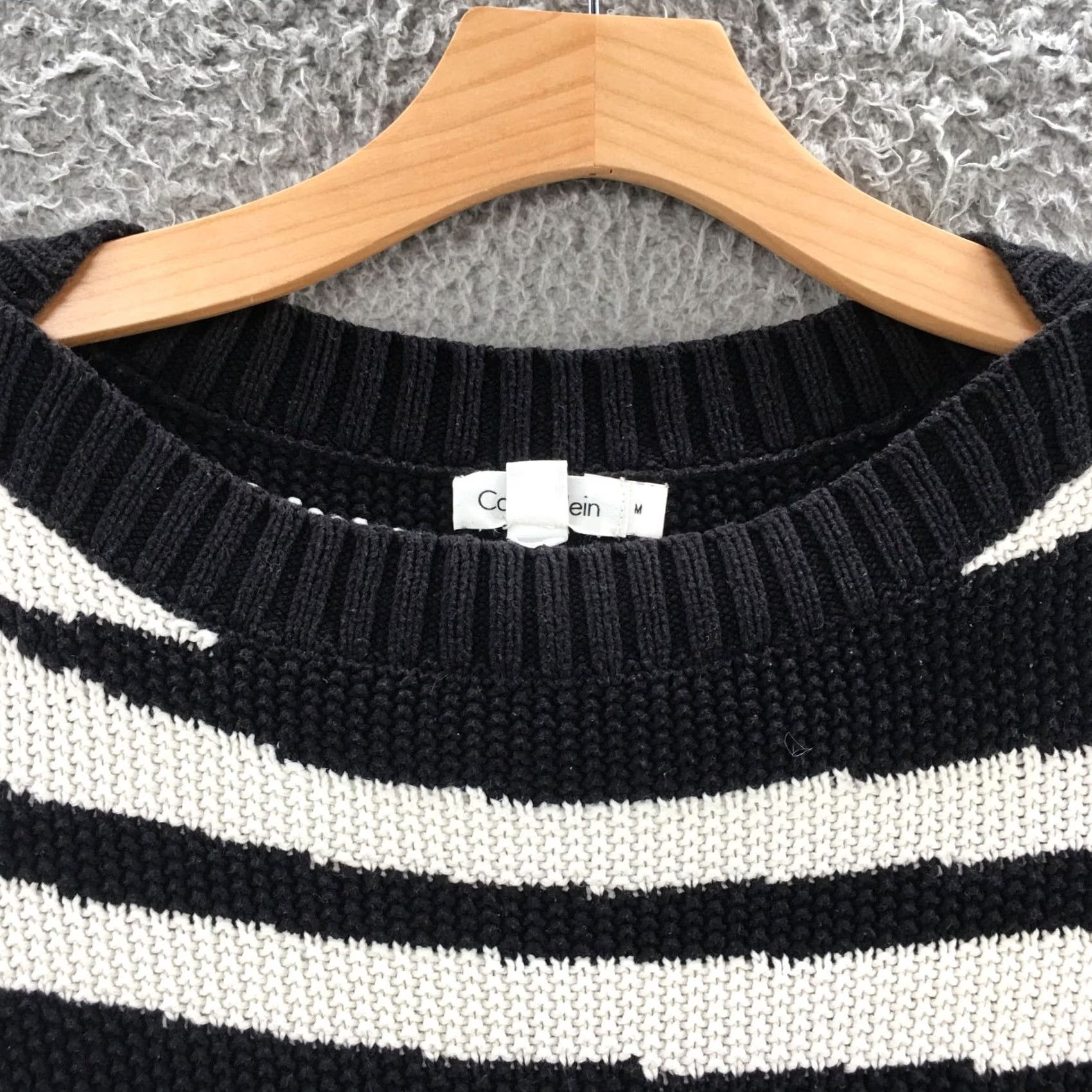 Calvin Klein Calvin Klein Pullover Sweater Top Womens M White Animal Print Cotton Blend Knit Shirt Ladies M White Animal Print Size M / US 6-8 / IT 42-44 - 4 Thumbnail