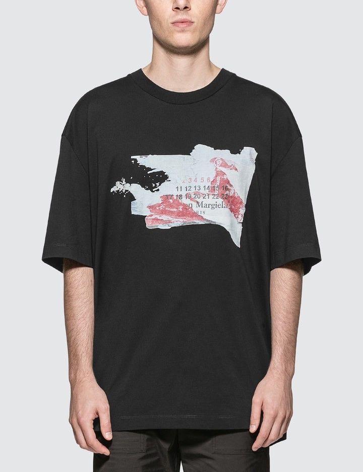 Maison Margiela FREE TAX! Maison Margiela Scrap Logo Black Tee Size US L / EU 52-54 / 3 - 10 Thumbnail