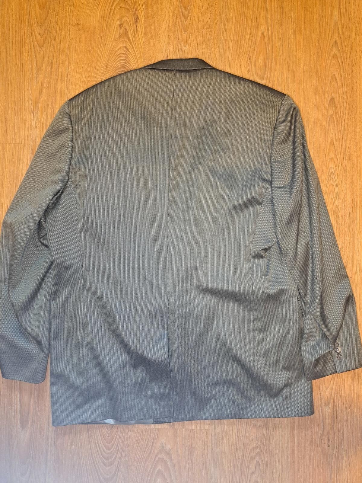 Hart Schaffner Marx Hart Schaffner Marx Sport Coat Mens 46L Gold Birdseye Wool Size 46L - 10 Thumbnail
