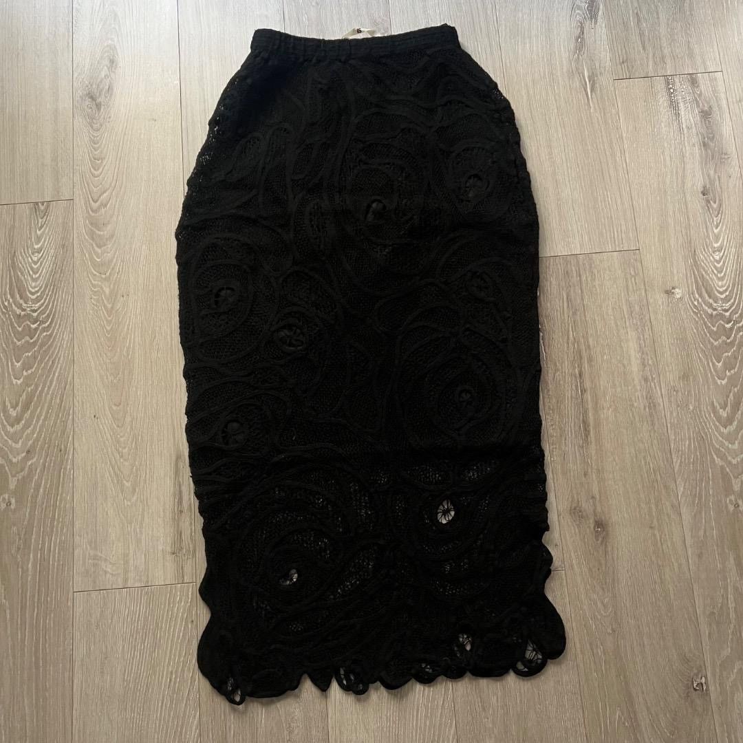 Issey Miyake I.S. Issey Miyake 80s Vintage Floral Lace Vest & Skirt Set Size M / US 6-8 / IT 42-44 - 8 Thumbnail
