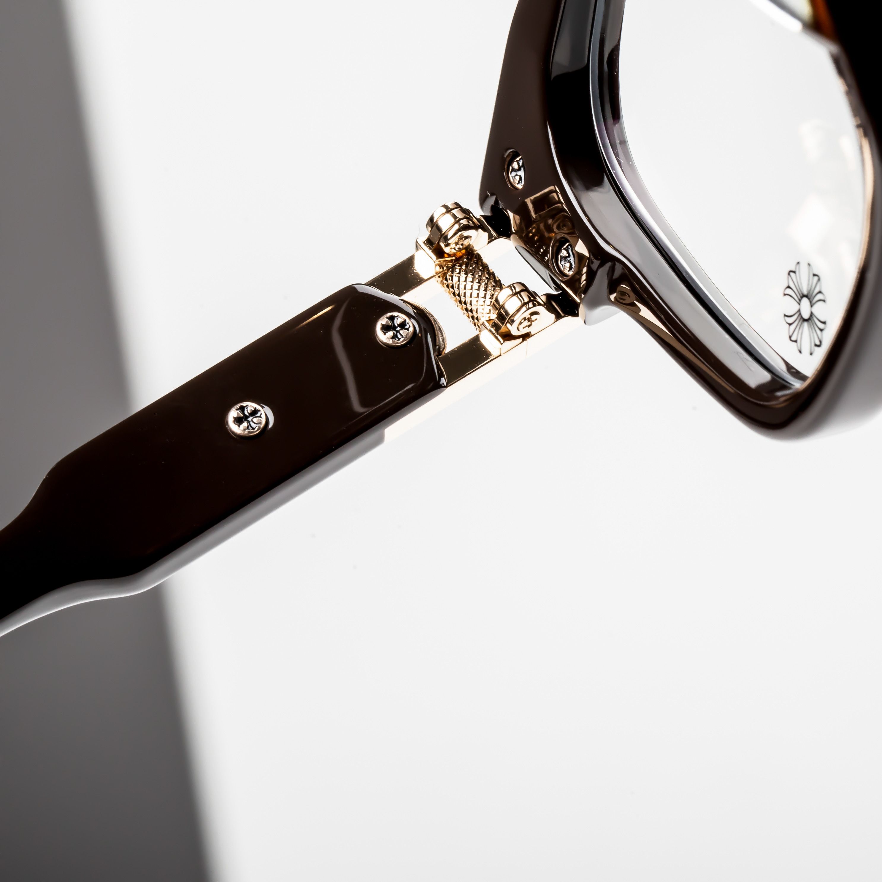 Chrome Hearts CHROME HEARTS BULGE CLASSIC BROWN GLASSES Size ONE SIZE - 4 Thumbnail