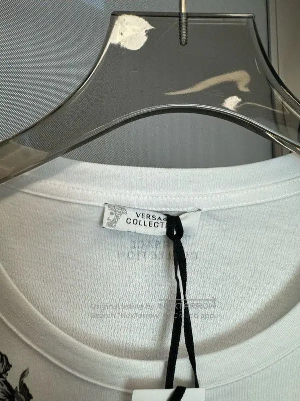 Versace Versace Men's White Cotton T-Shirt . Size US XL / EU 56 / 4 - 3 Thumbnail