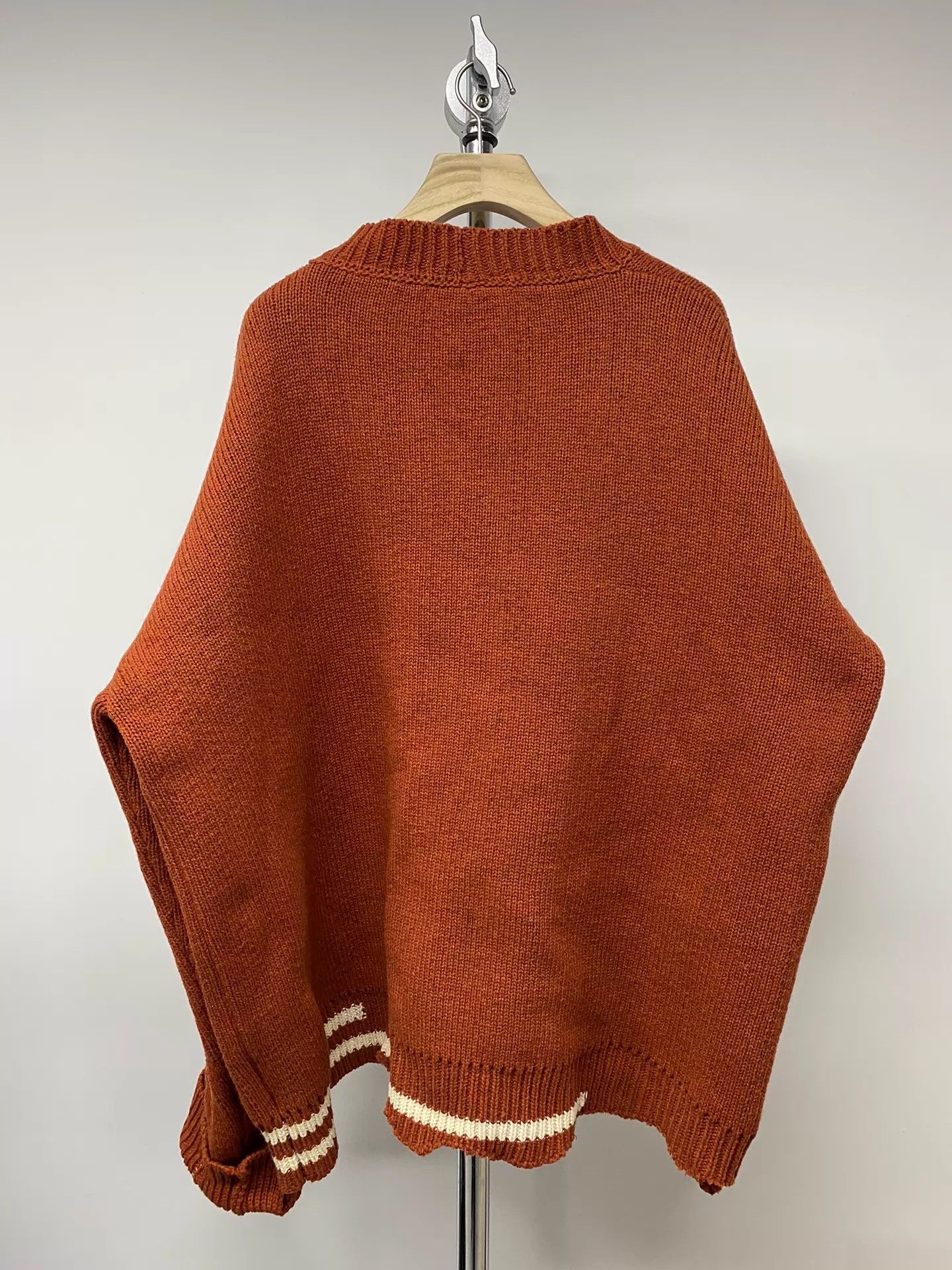Raf Simons Raf Simons 16FW Distressed V-neck Wool Cardigan One Size Size US M / EU 48-50 / 2 - 5 Thumbnail