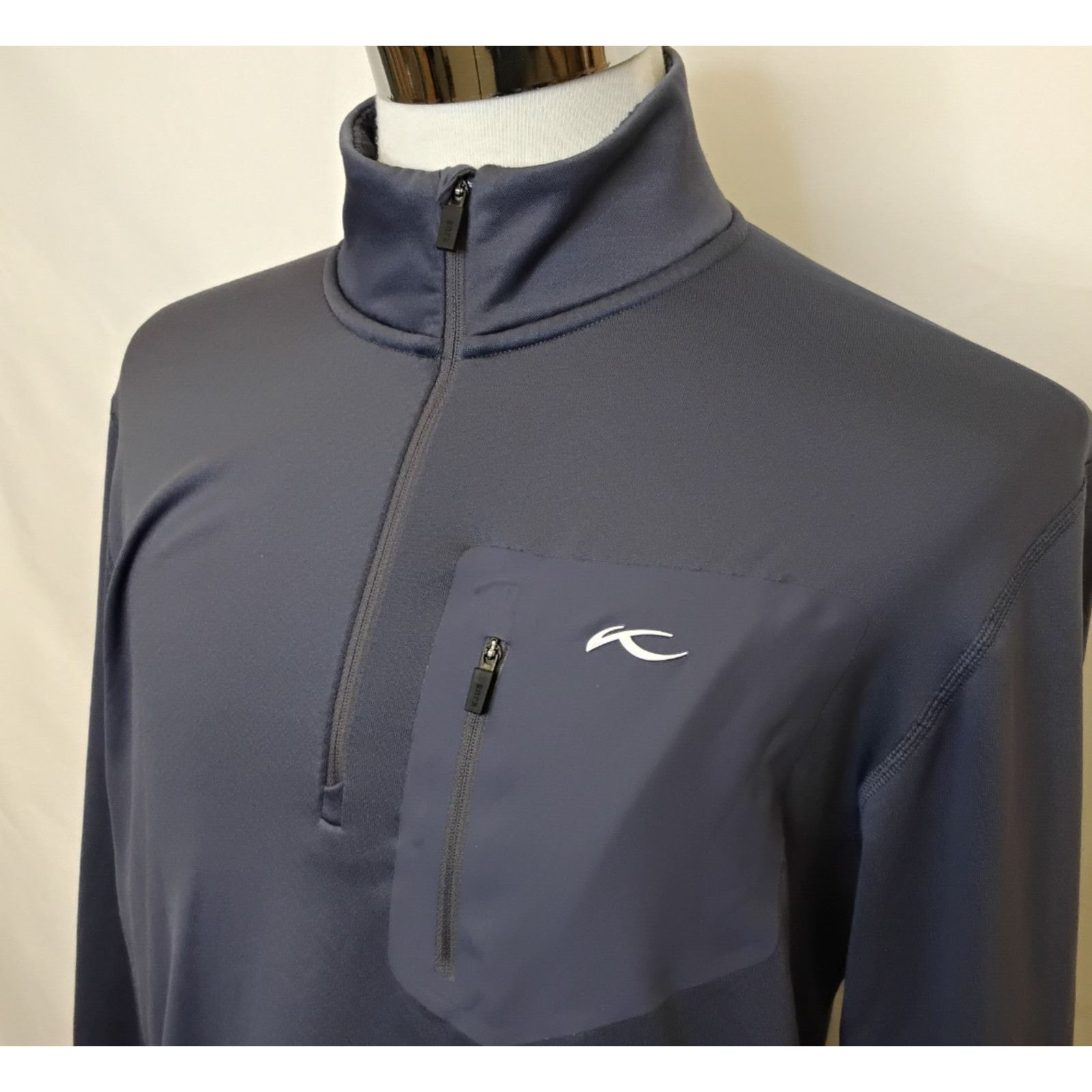 KJUS Kjus 1/4 Zip Pullover Base Layer Men's L Blue Winter Sports Size US L / EU 52-54 / 3 - 4 Thumbnail