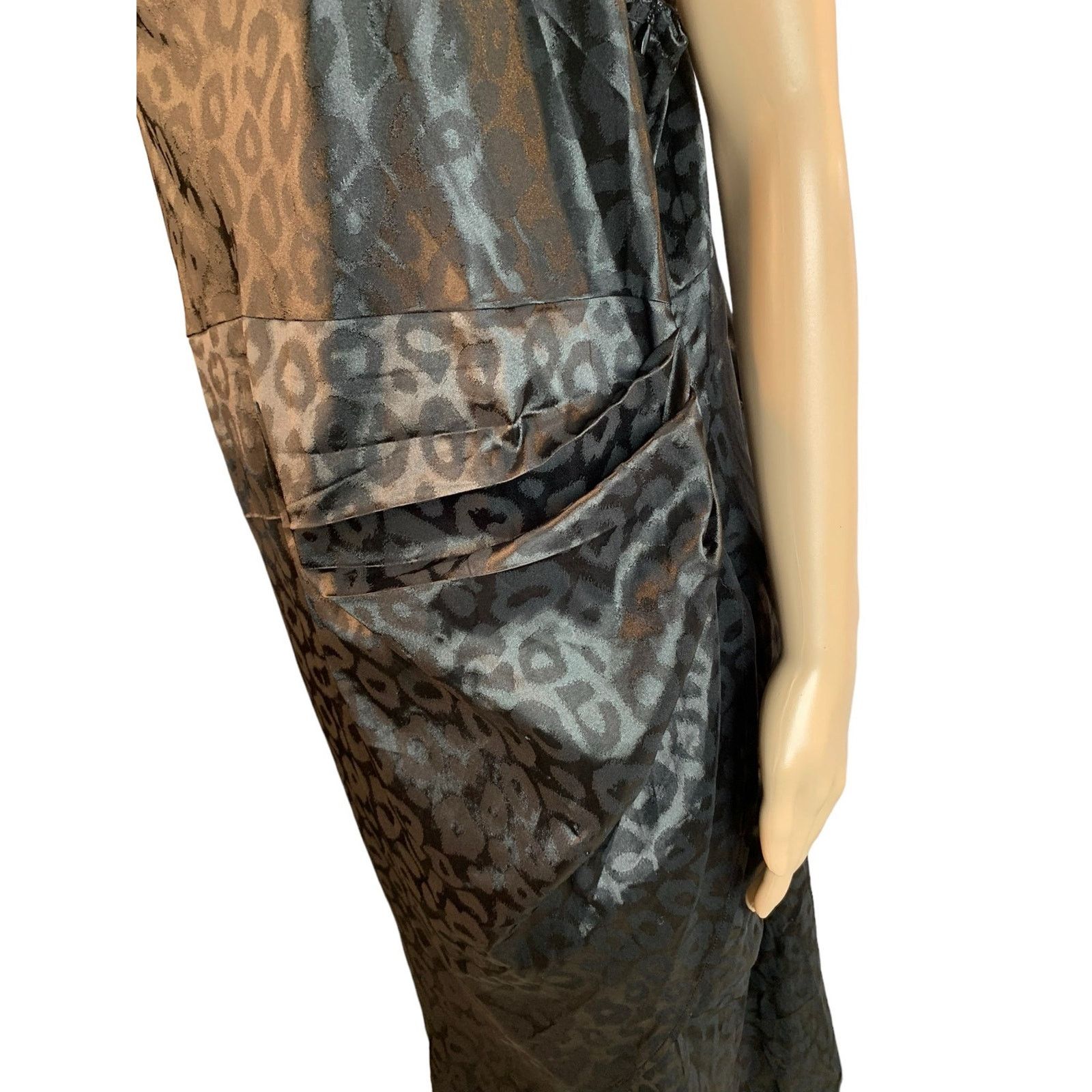 Shein SHEIN Womens 4X Black Leopard Nightdress Adjustable Straps Size 4XL / US 24-26 - 5 Thumbnail