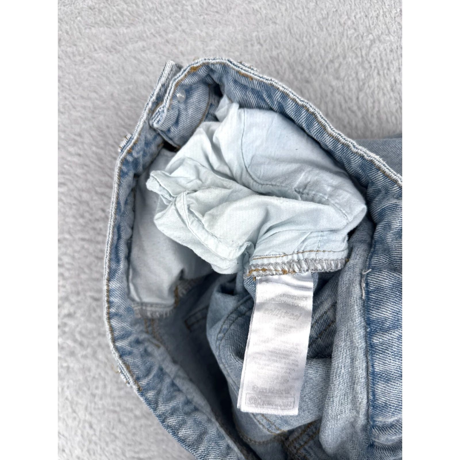 Vintage Vintage Edikted Women’s Wide Leg Jeans 26 Blue Denim High Rise Cotton Blend, 29 Inch Inseam Size 26" / US 2 / IT 38 - 6 Thumbnail