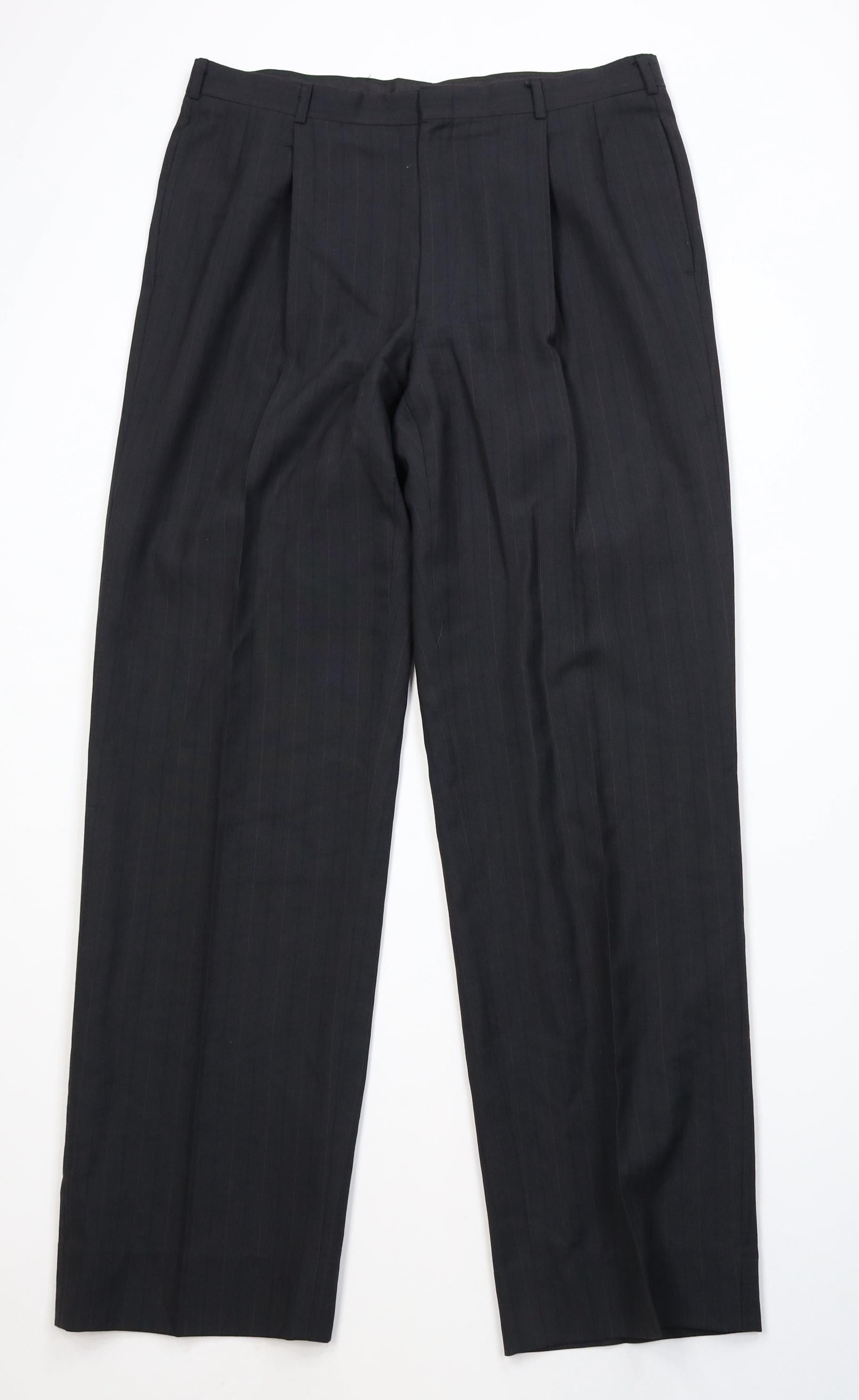 Vintage Vintage 90s Streetwear Knit Striped Wide Leg Chino Pants Size US 34 / EU 50 - 1 Thumbnail
