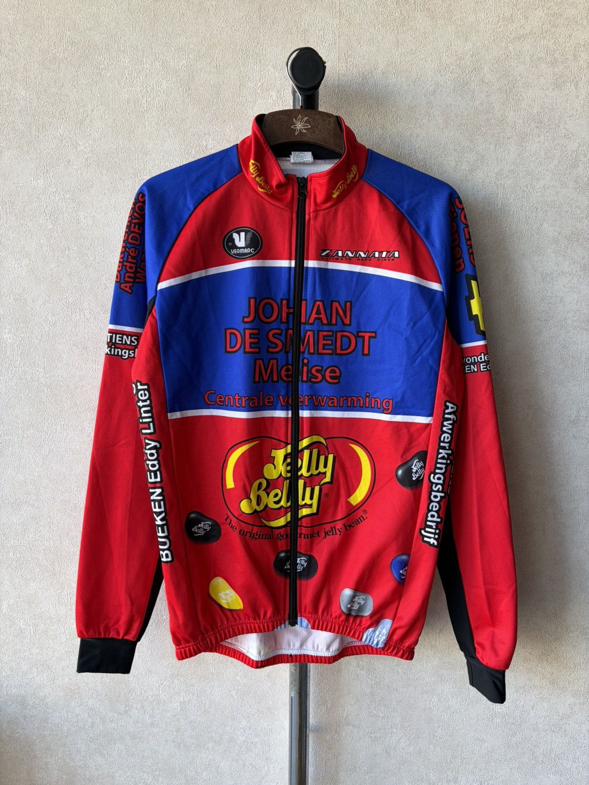Vintage Vermarc Sport Bike Velo Jersey Jelly Belly Pro Cycling Team Size US M / EU 48-50 / 2 - 1 Thumbnail