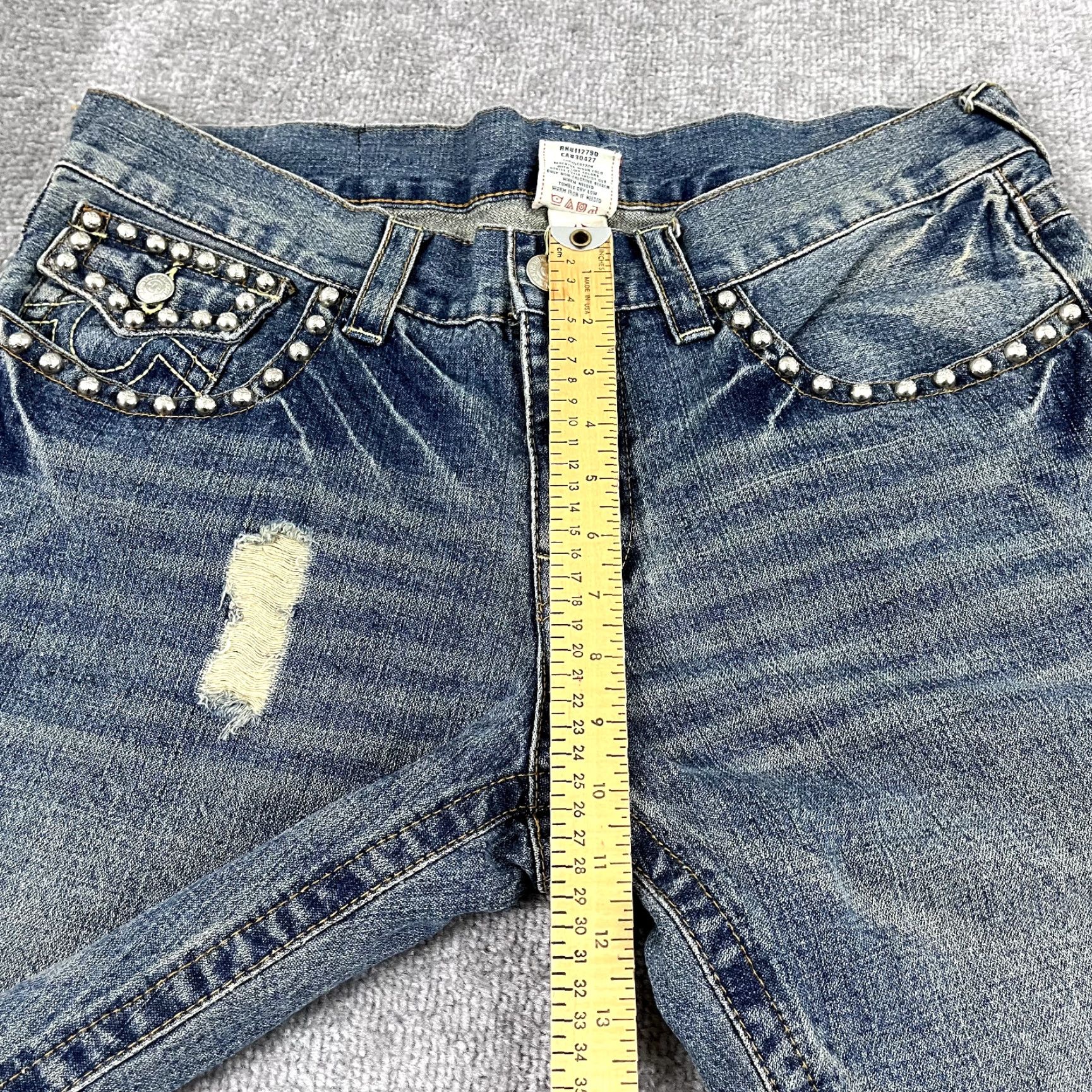 True Religion TRUE RELIGION Jeans Mens 36x33 Bobby Super T Hip Hop Distressed Denim Skater Y2K Size US 36 / EU 52 - 7 Thumbnail