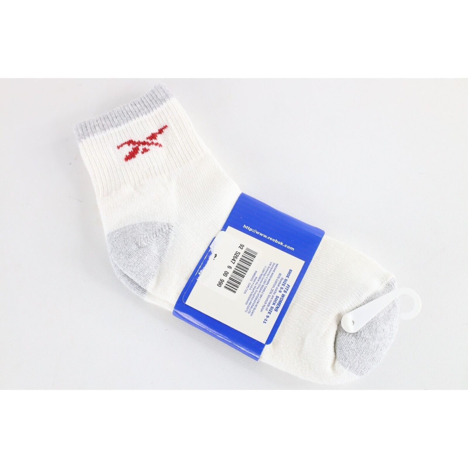 Reebok × Vintage Deadstock Vintage 90s Reebok Classic Logo Ankle Socks White Size ONE SIZE - 2 Thumbnail