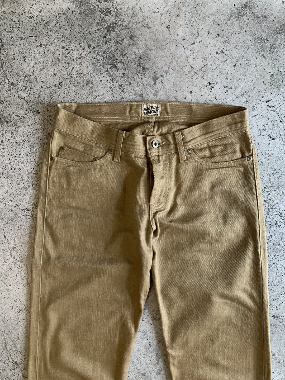Naked & Famous Naked and Famous selvedge chino weird guy Size US 31 - 4 Thumbnail