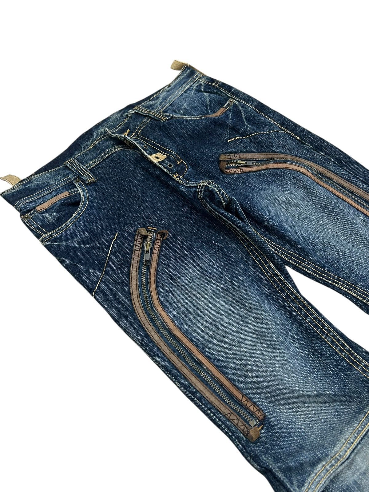 PPFM Vintage PPFM Jeans Unique Pocket Style Straight Leg Size US 30 / EU 46 - 6 Thumbnail
