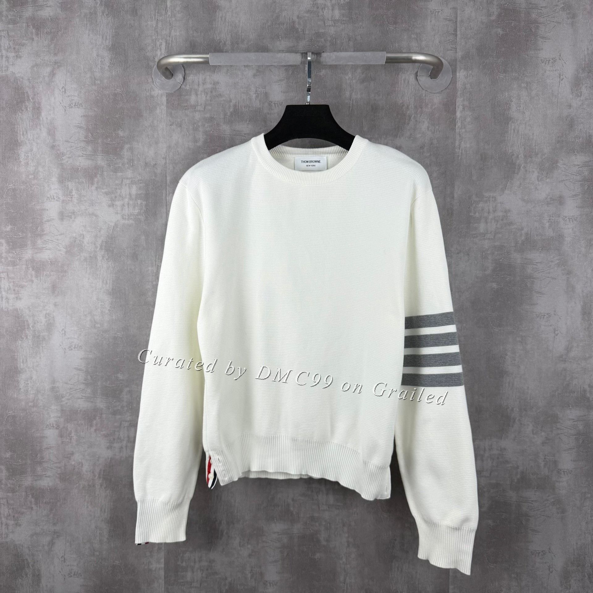 Thom Browne Thom Browne Classic 4-Bar Knit Sweater Size US L / EU 52-54 / 3 - 1 Thumbnail