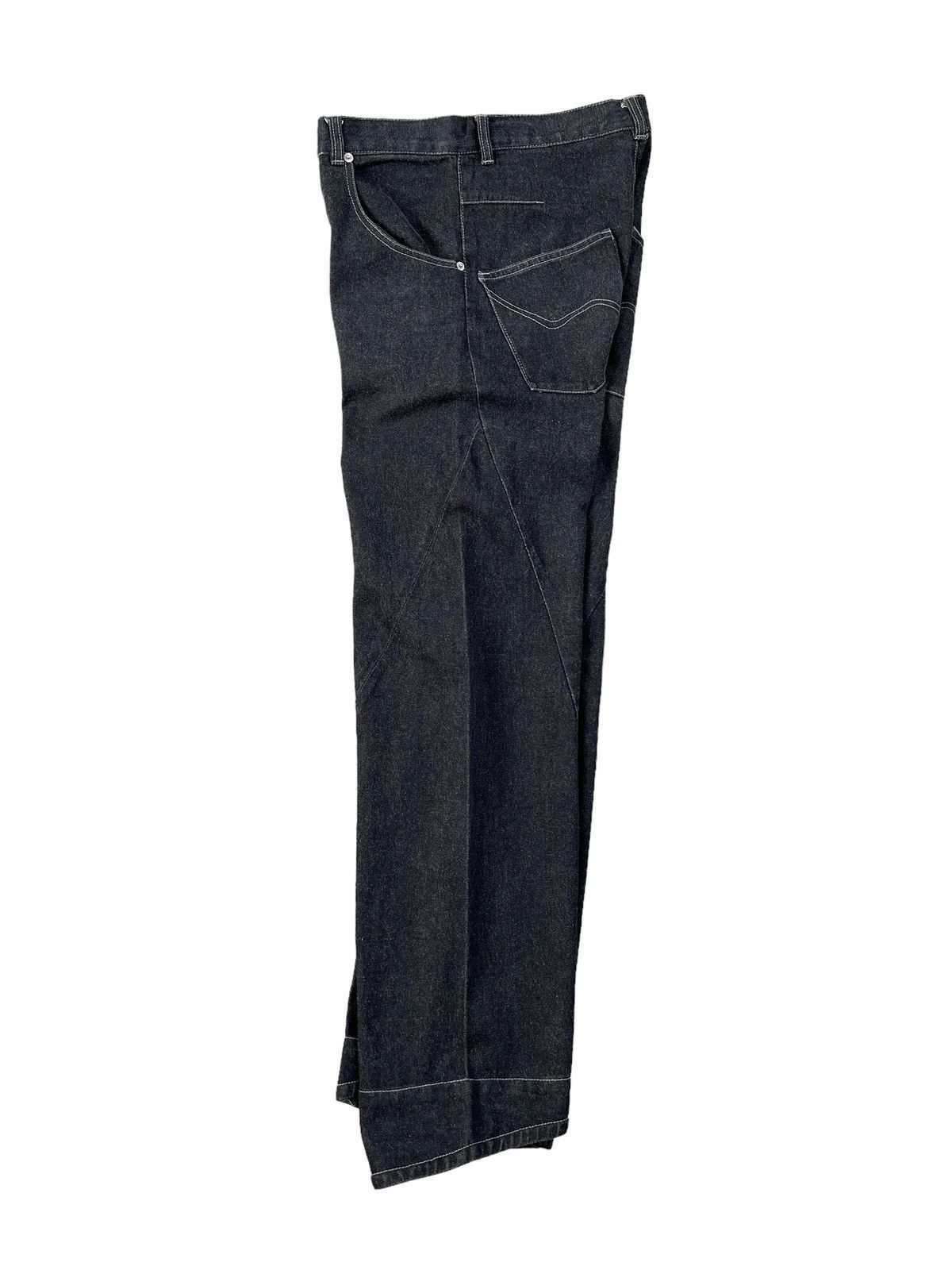 BERNINGS SHO Bernings Sho Wide Leg Reconstructed Jeans Size US 31 - 14 Thumbnail