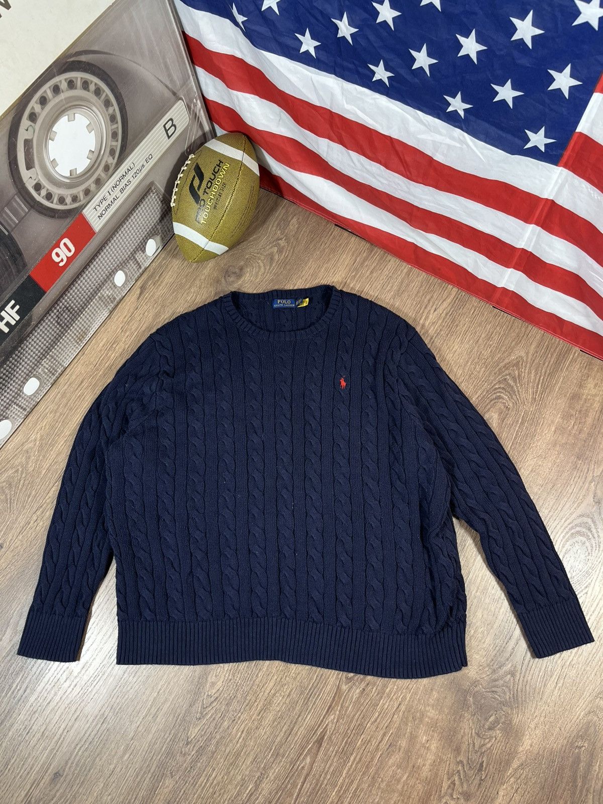 Polo Ralph Lauren 3XL Vintage Polo Ralph Lauren Knit Sweater Size US XXL / EU 58 / 5 - 1 Thumbnail