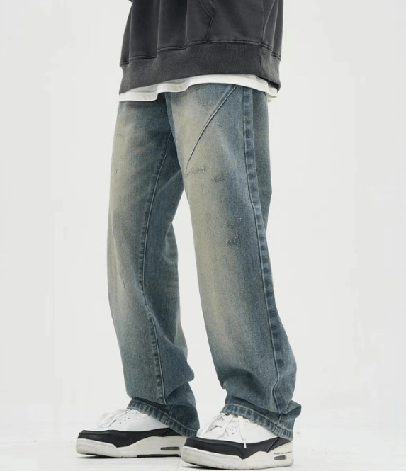 Japanese Brand × Jean American retro washed jeans men's loose casual high street Size US 32 / EU 48 - 2 Thumbnail