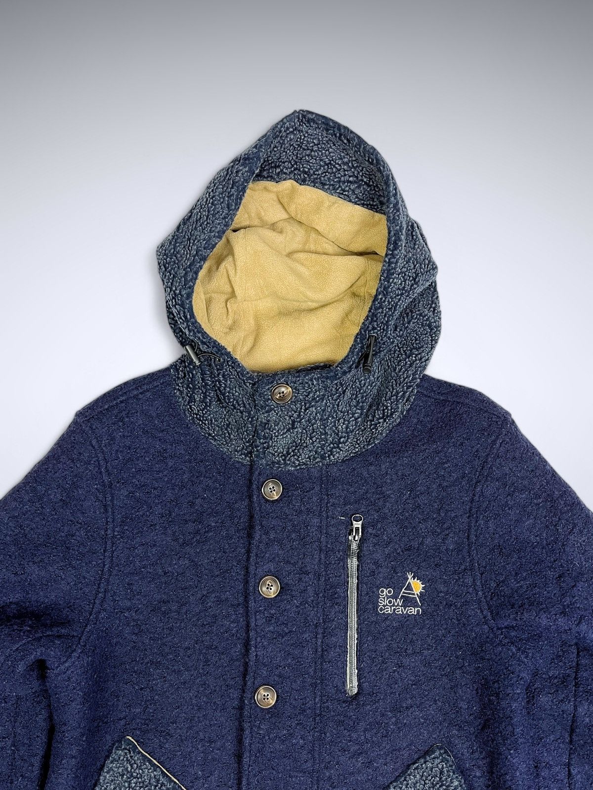 If Six Was Nine × Japanese Brand × go slow caravan Go Slow Caravan Heavy Fleece Jacket Size US M / EU 48-50 / 2 - 3 Thumbnail