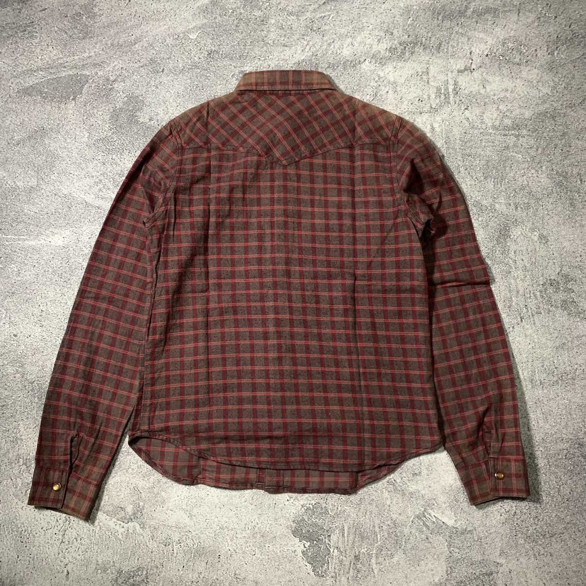 Japanese Brand BACK NUMBER WESTERN PLAID FLANNEL SHIRT SNAP BUTTON Size M / US 6-8 / IT 42-44 - 7 Thumbnail