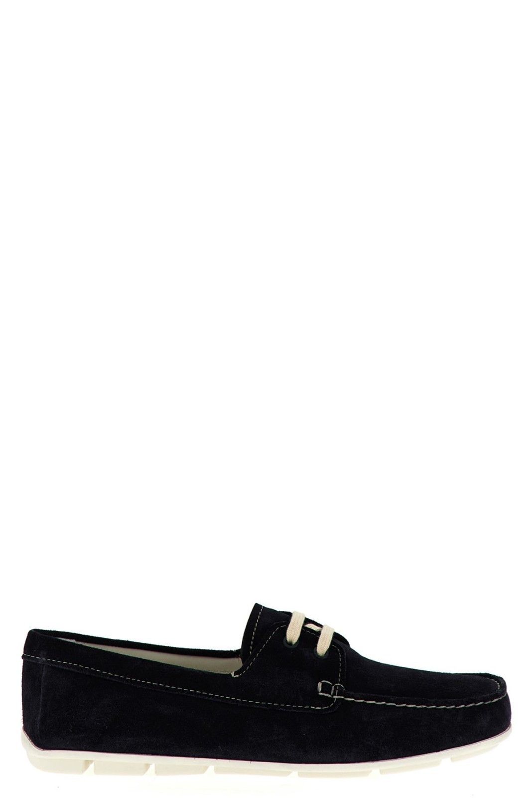 Prada PRADA Driver Blue Leather Loafers New & Authentic Size US 7 / IT 37 - 5 Thumbnail