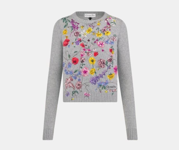 o1w1db11124 Embroidered Sweater in Multicolor