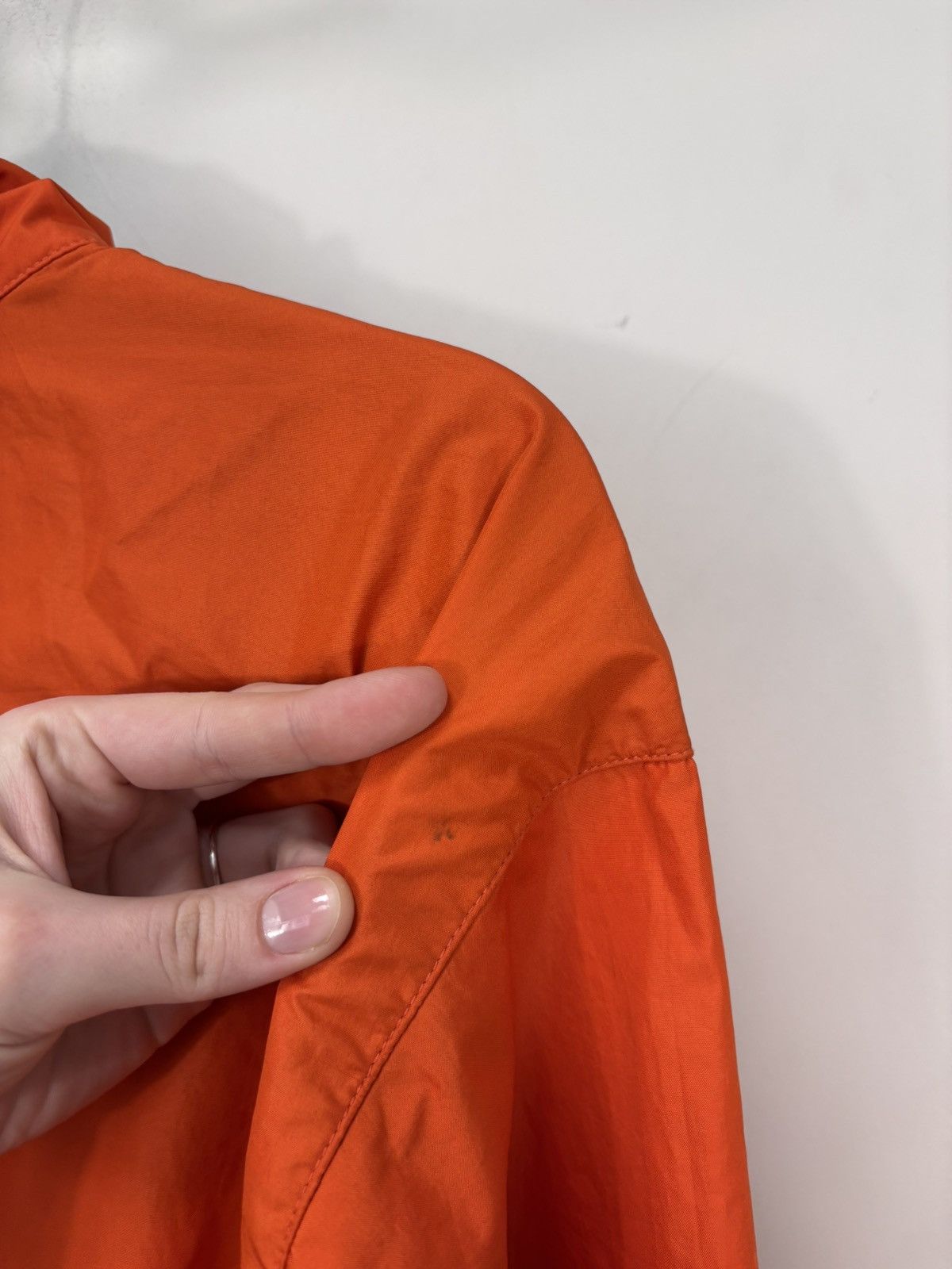 Nike Vintage 1990s Nike Y2K Orange Half Zip Windbreaker Jacket Size US M / EU 48-50 / 2 - 20 Thumbnail