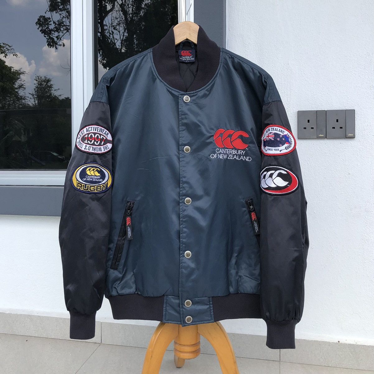 Canterbury of New Zealand VTG Canterburry New Zealand Embroidery Logo Varsity Jacket Size US L / EU 52-54 / 3 - 5 Thumbnail