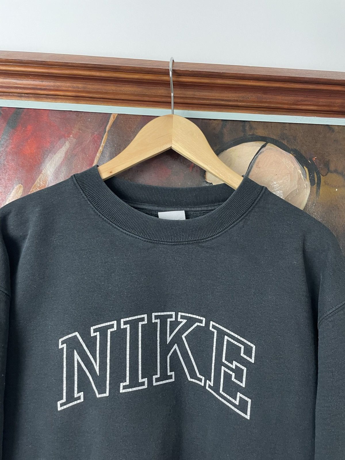 Nike Nike Y2k Vintage Spellout Logo Crewneck Center Swoosh Rare Size US M / EU 48-50 / 2 - 2 Thumbnail