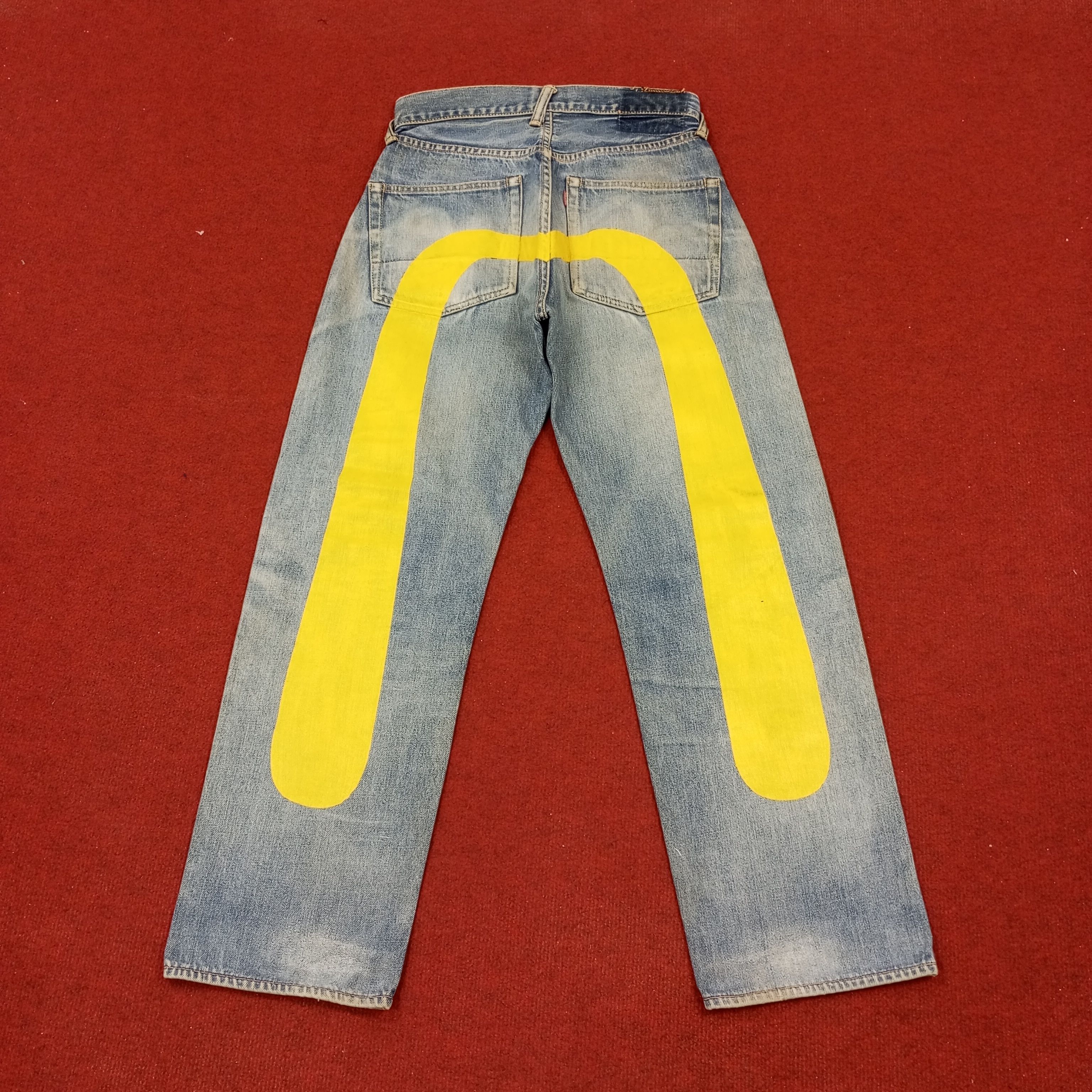 Evisu × Japanese Brand × Vintage Evisu Japanese Brand Fashion Style Custom Daicock Jeans Size US 27 - 1 Thumbnail