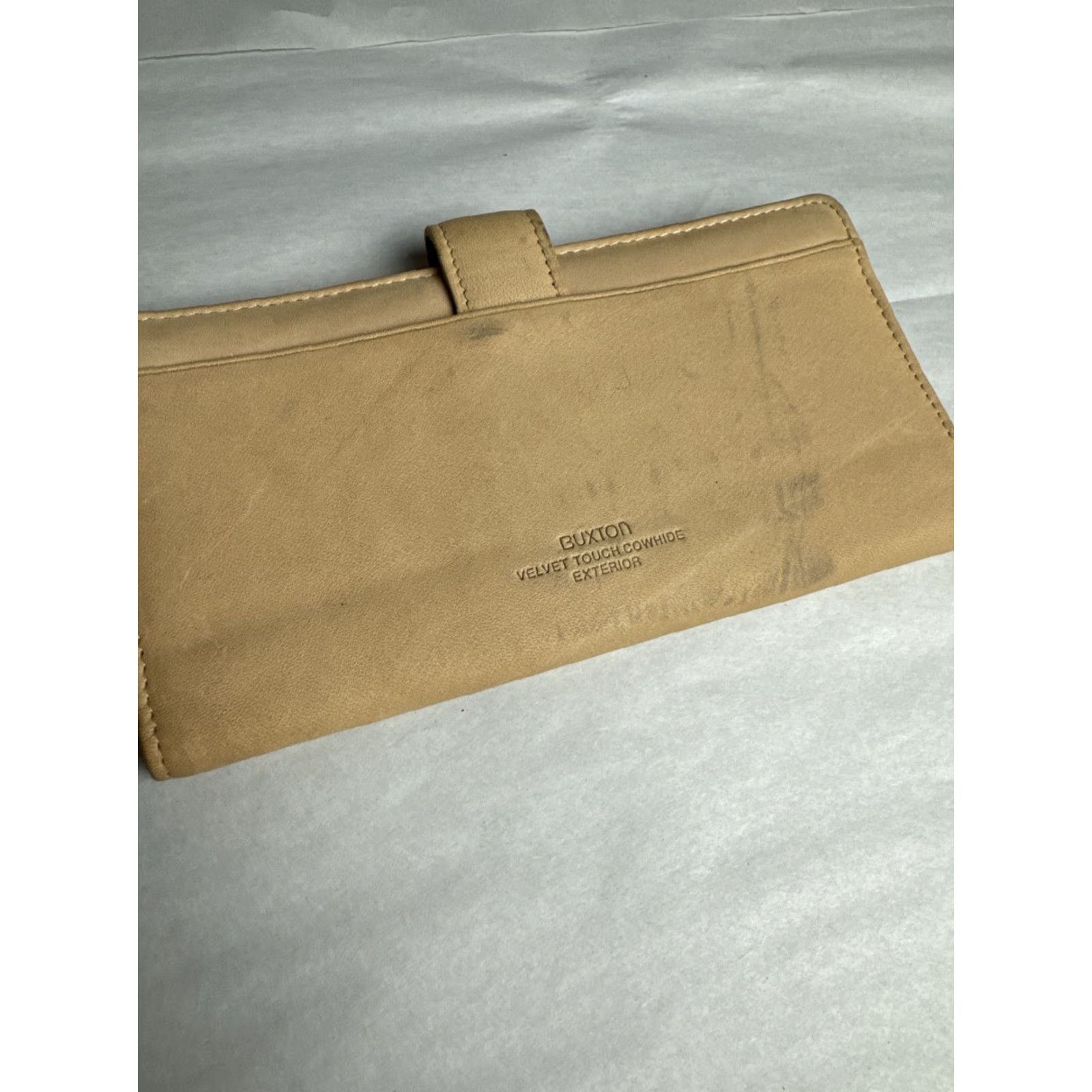Vintage Buxton Wallet Velvet Touch Cowhide Leather Women’s Clutch Vintage Brown Woman Wallet Velvet Cowhide Leather Buxton Vintage Women’s Wallet Clutch Size ONE SIZE - 2 Thumbnail