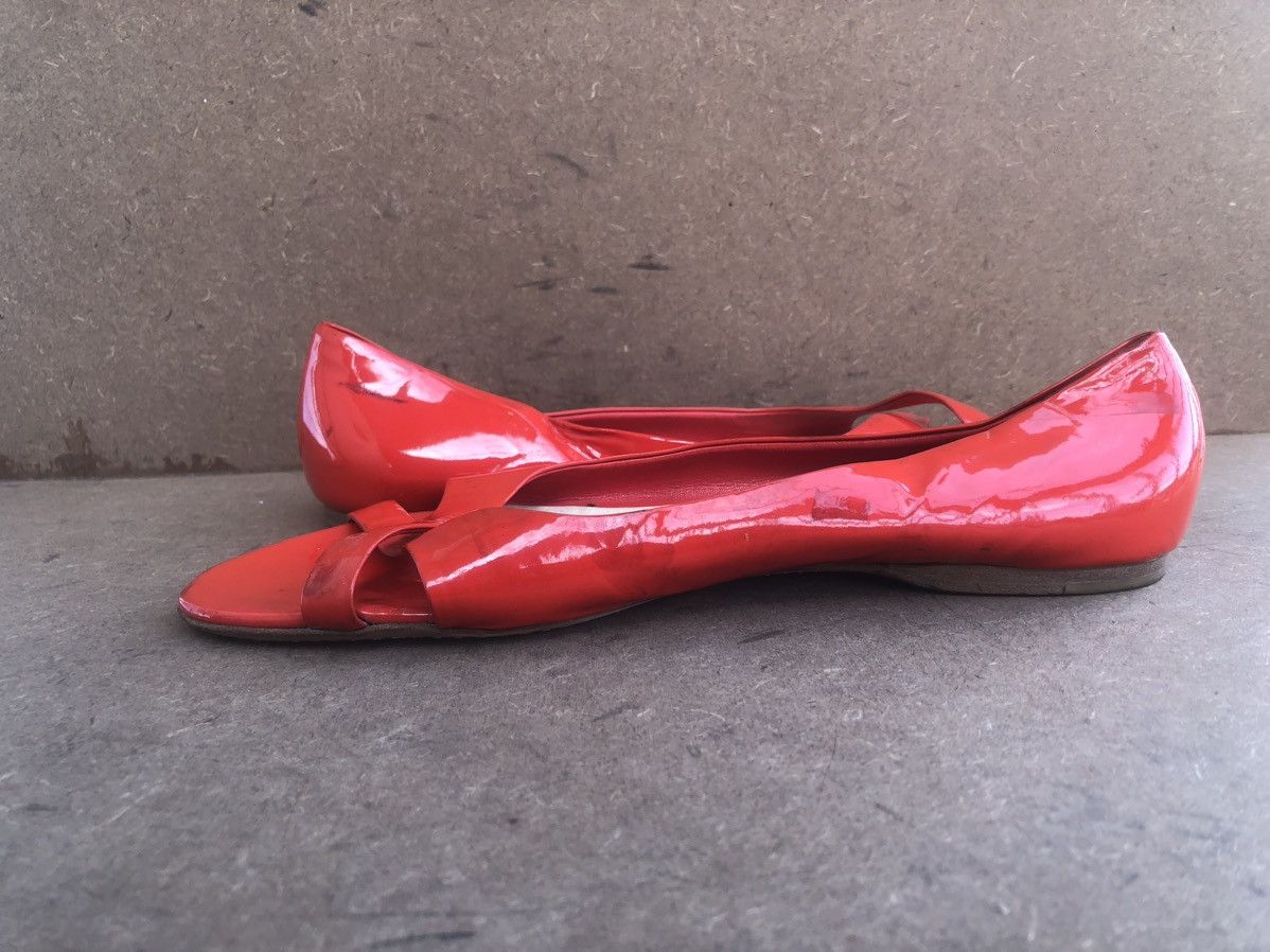 Miu Miu MIU MIU red Flat Leather Shoes Size 40 Size US 9 / IT 39 - 5 Thumbnail