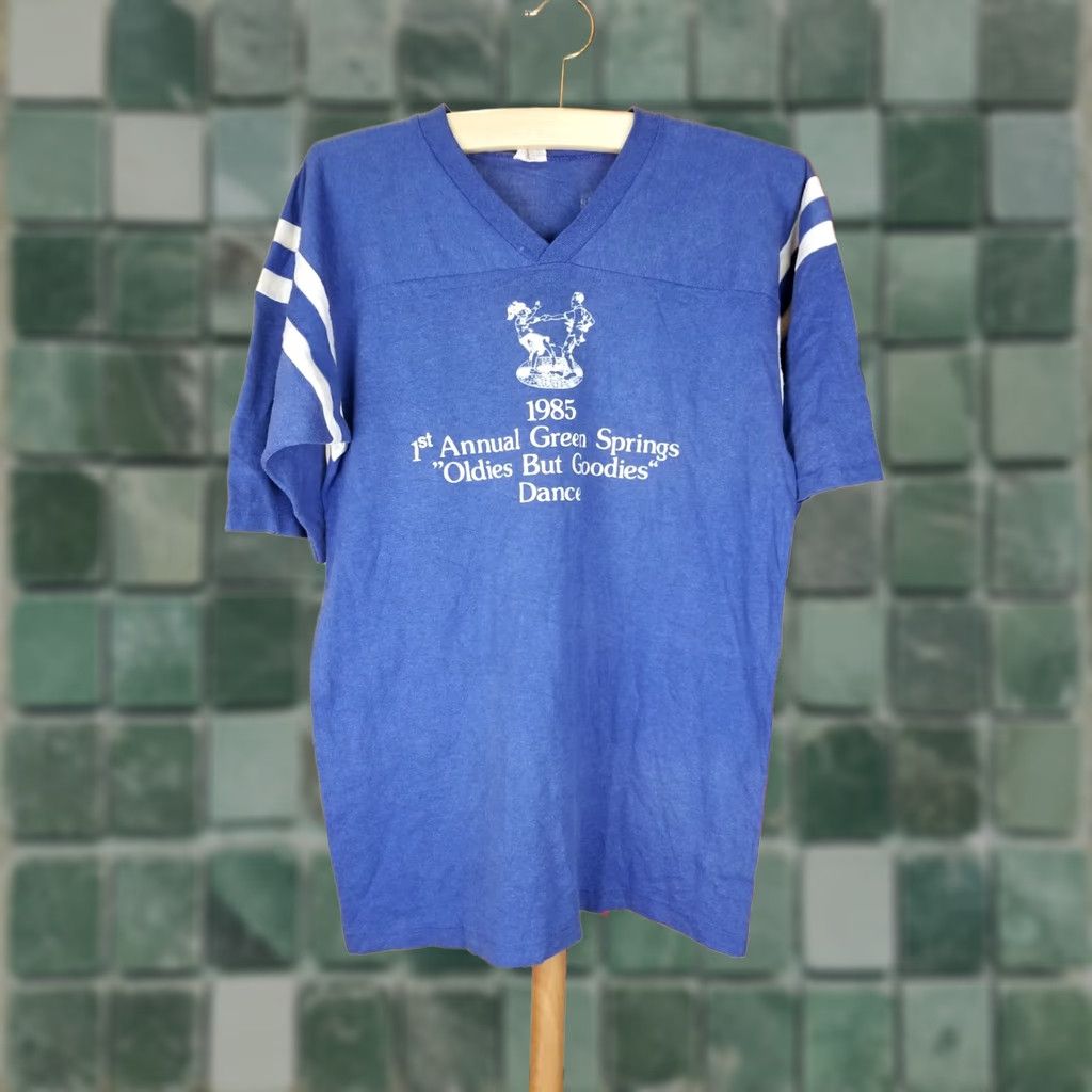 DANCER VINTAGE 85' 1ST ANNUAL GREEN SPRINGS OLDIES BUT GOODIES DANCE JERSEY T-SHIRT XL Size US XL / EU 56 / 4 - 1 Thumbnail