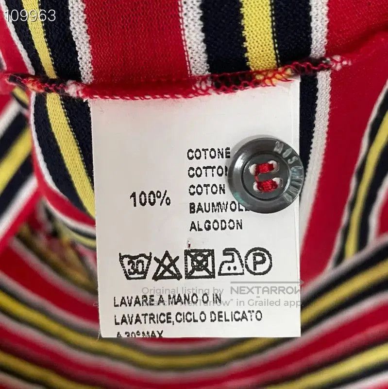 Moschino Moschino Men's Striped Polo Shirt . Size US M / EU 48-50 / 2 - 6 Thumbnail