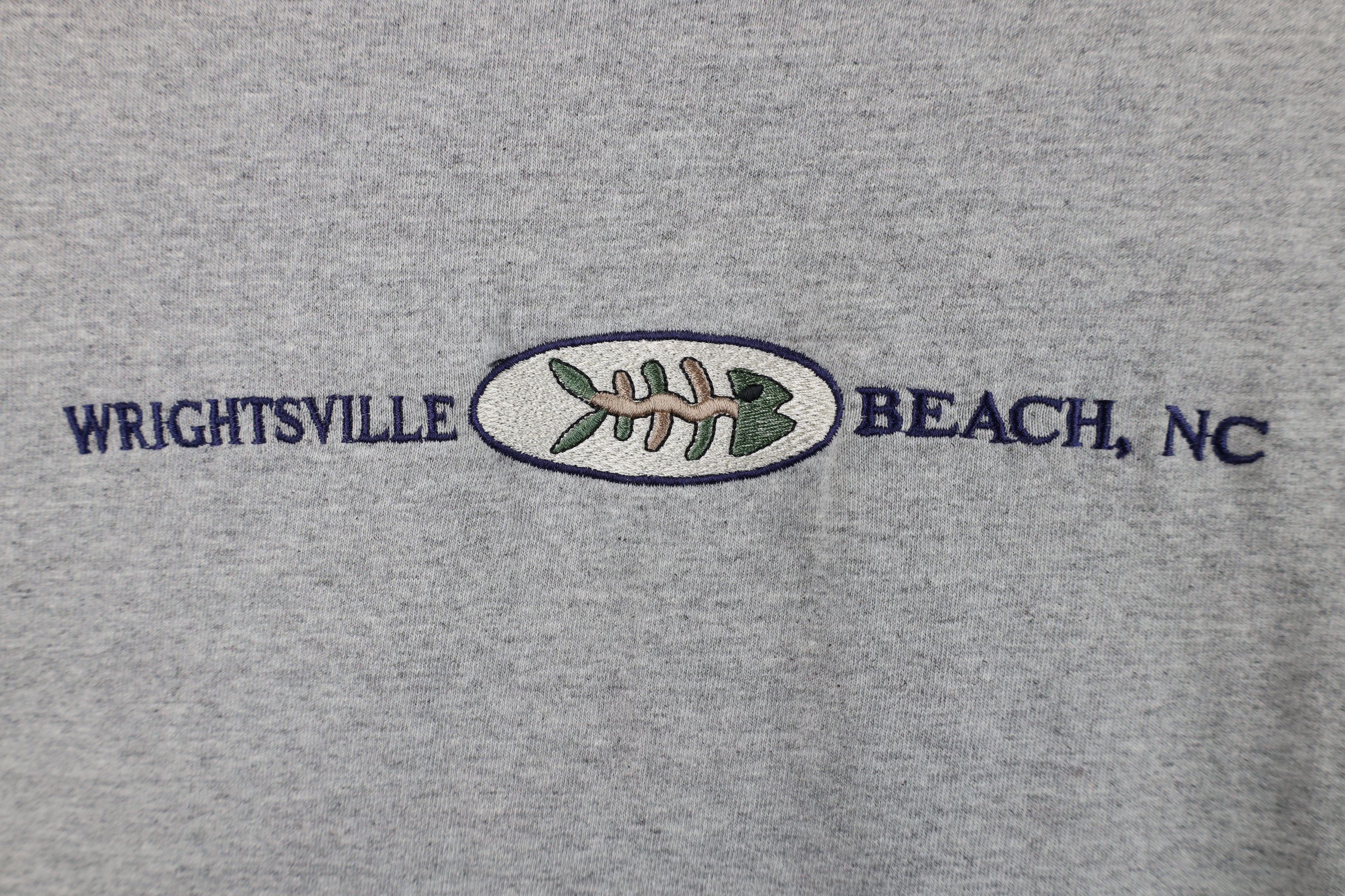 Vintage Vintage 90s Y2K Streetwear Wrightsville Beach Fish T-Shirt Size S / US 4 / IT 40 - 4 Thumbnail
