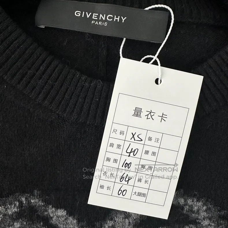 Givenchy Givenchy Classic dog head wool knit sweater crewneck Size US XS / EU 42 / 0 - 5 Thumbnail