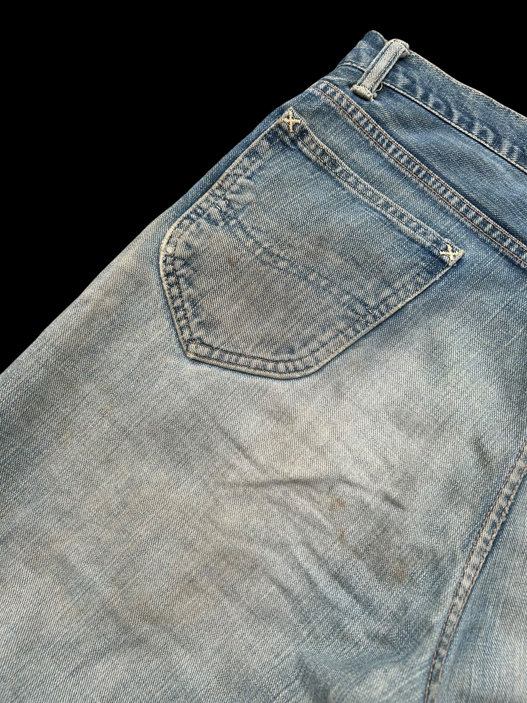 Kapital × Lee × Vintage Thrashed Vintage Lee Riders Selvedge Denim Jeans Size US 35 - 18 Thumbnail
