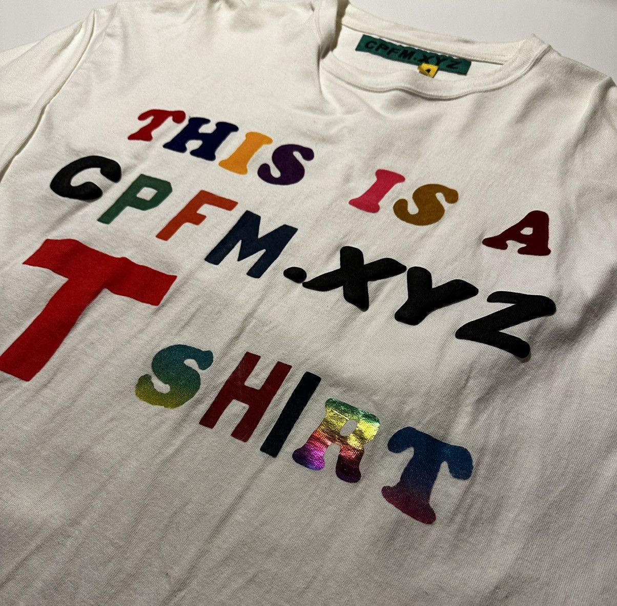 Cactus Plant Flea Market × Human Made THIS IS A CPFM.XYZ T SHIRT Size US XL / EU 56 / 4 - 4 Thumbnail