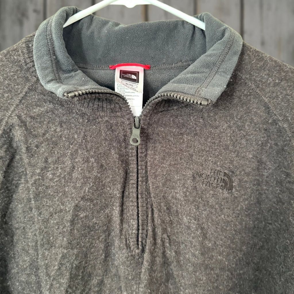 The North Face VINTAGE The North Face Mens Wool-Blend Lightweight Long-Sleeve Quarter-Zip XL Brown Pullover Shirt Size US XL / EU 56 / 4 - 1 Thumbnail