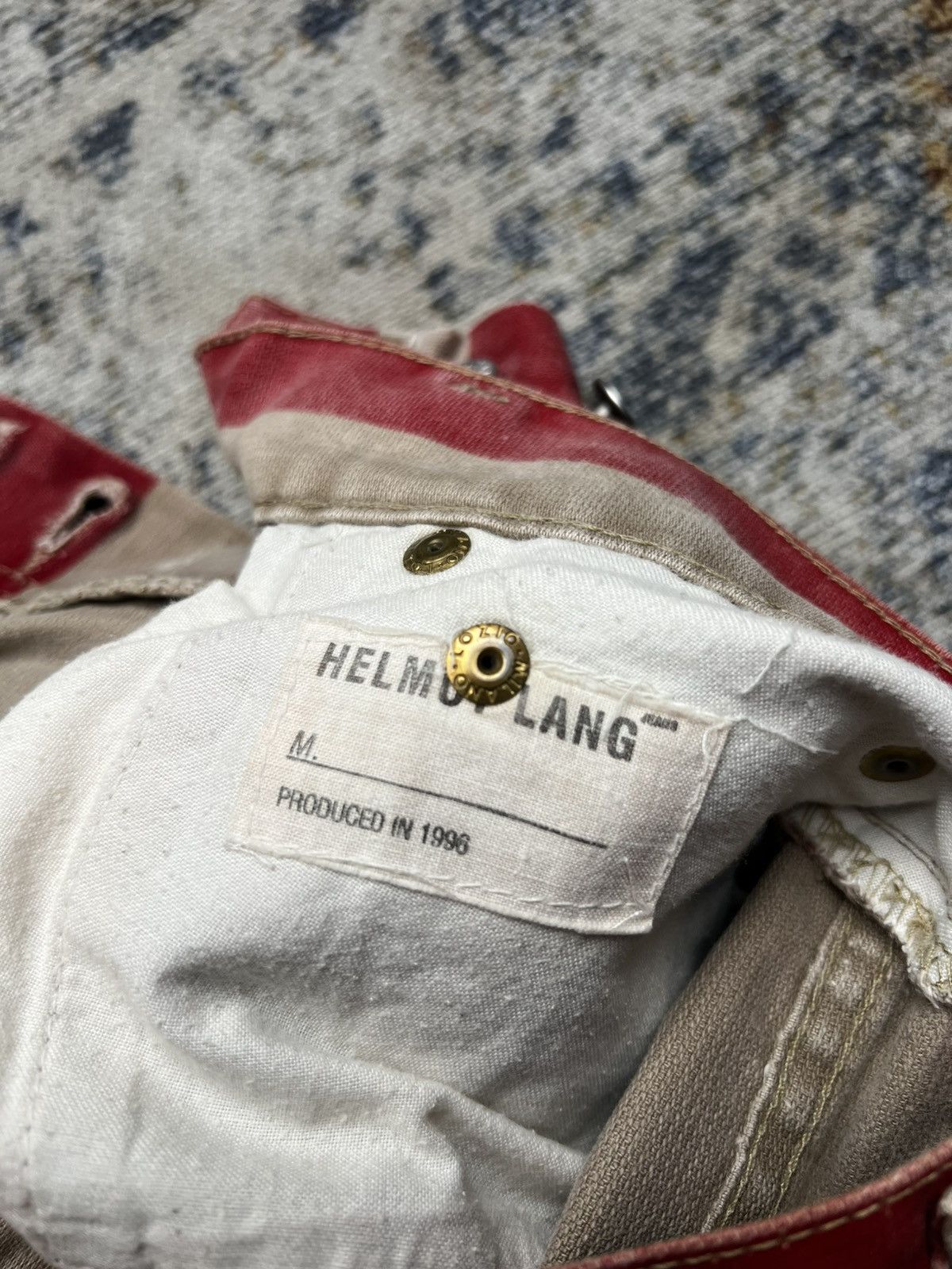 Helmut Lang AW 1996 Helmut Lang Prisoner Striped High Waist Jeans Size US 27 - 7 Thumbnail