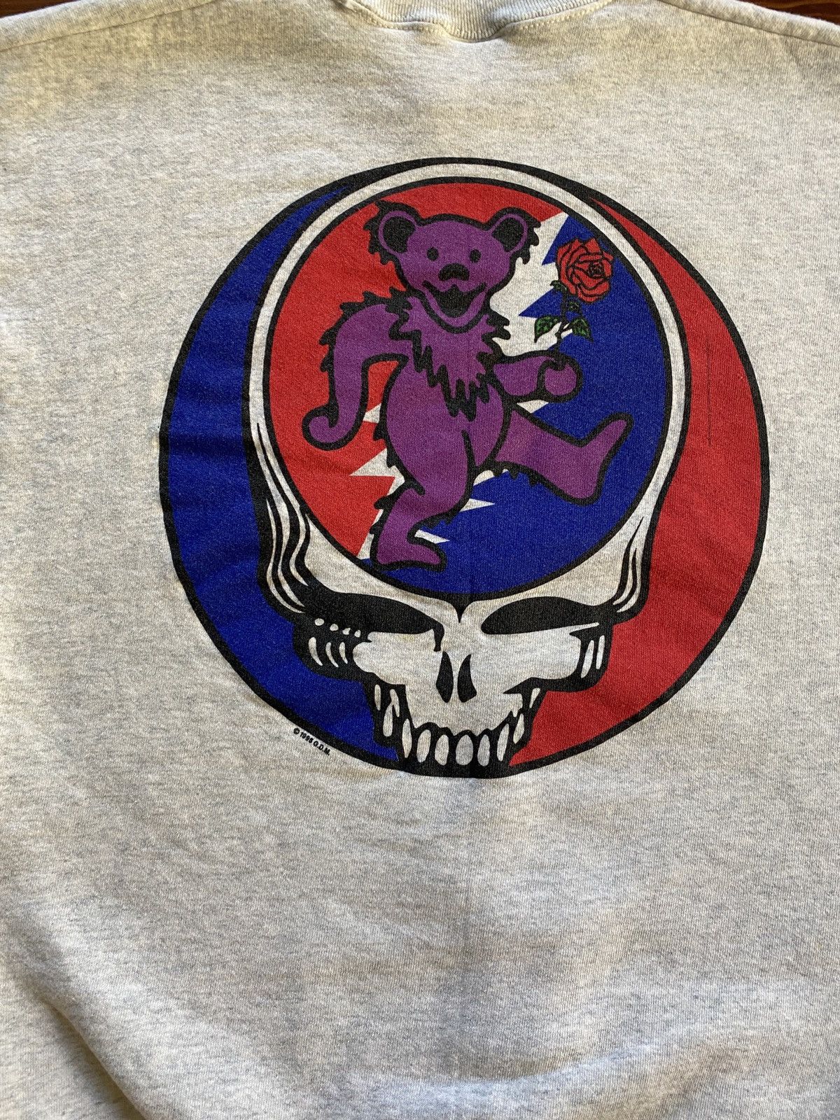 Grateful Dead Vintage ‘95 Grateful Dead Lightning Skull Bear Rose Crewneck Size US L / EU 52-54 / 3 - 13 Thumbnail